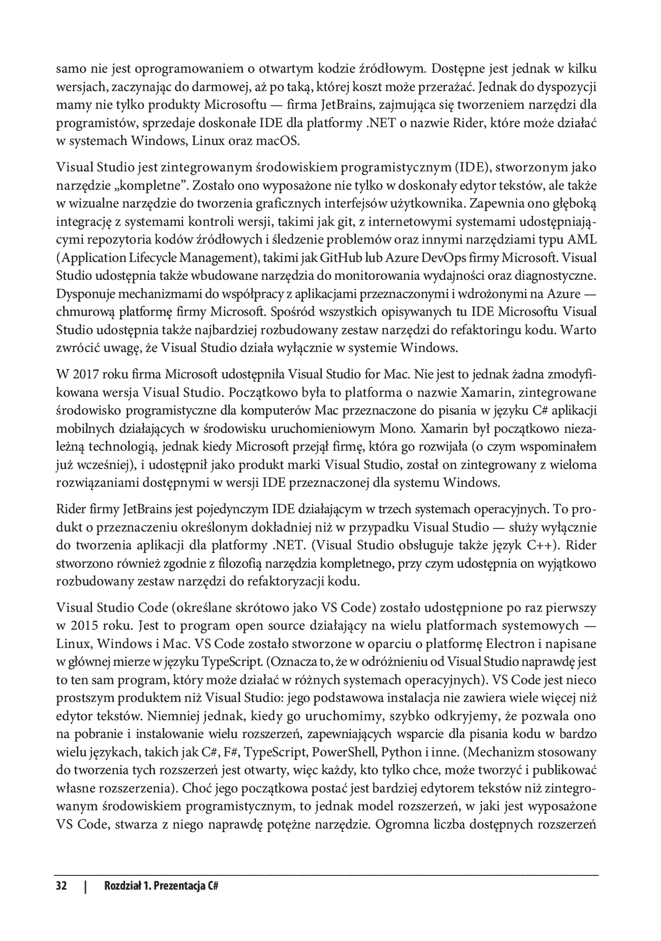Fragment „C# 10. Programowanie. Tworzenie aplikacji Windows, internetowych i biurowych” — strona 26 z 30