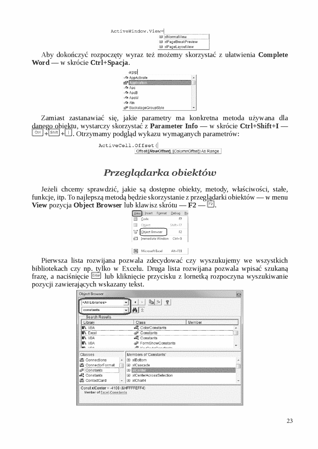 Fragment „Visual Basic dla Excela w przykładach” — strona 23 z 30