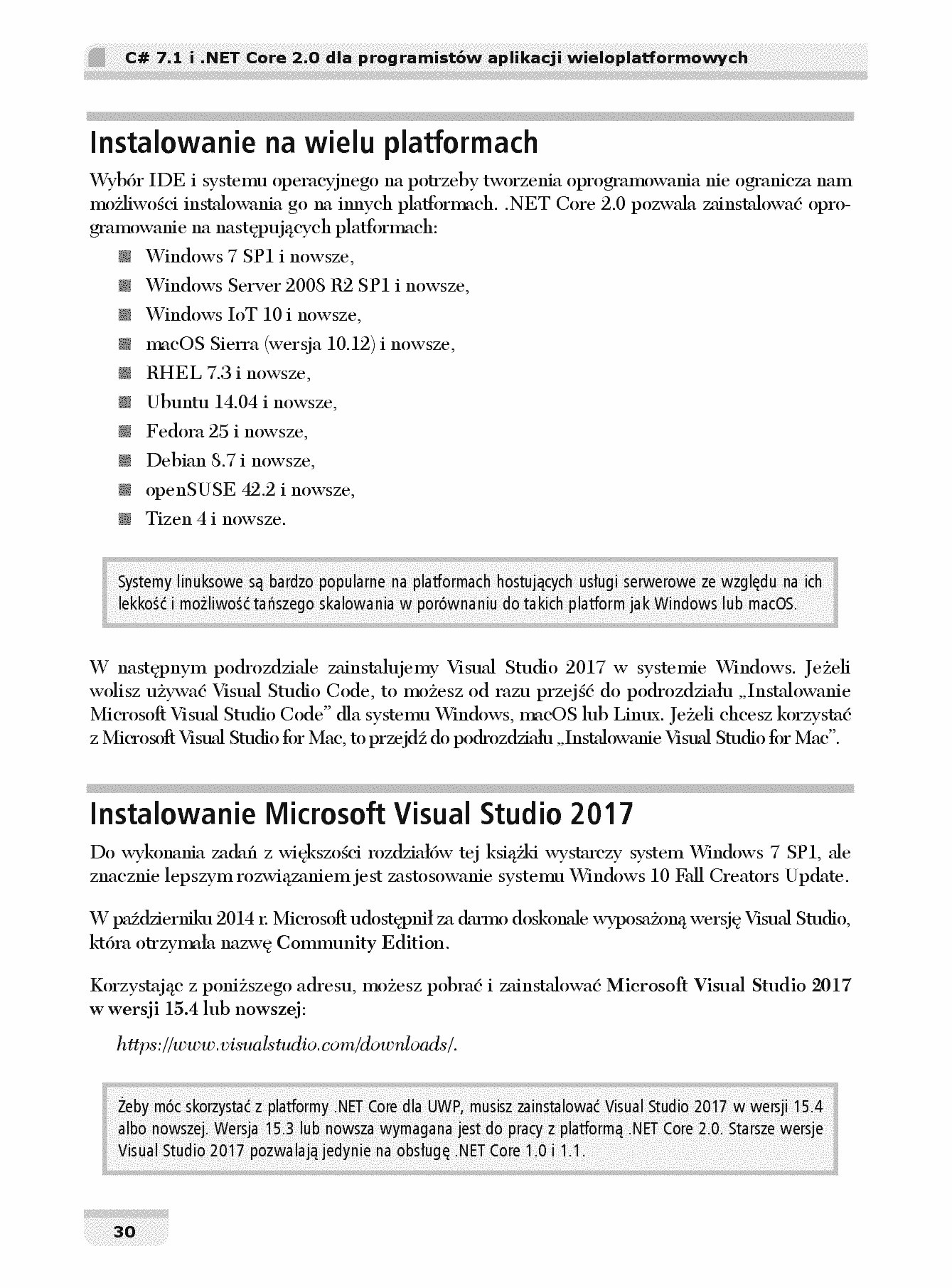 Fragment „C# 7.1 i .NET Core 2.0 dla programistów aplikacji wieloplatformowych” — strona 20 z 30