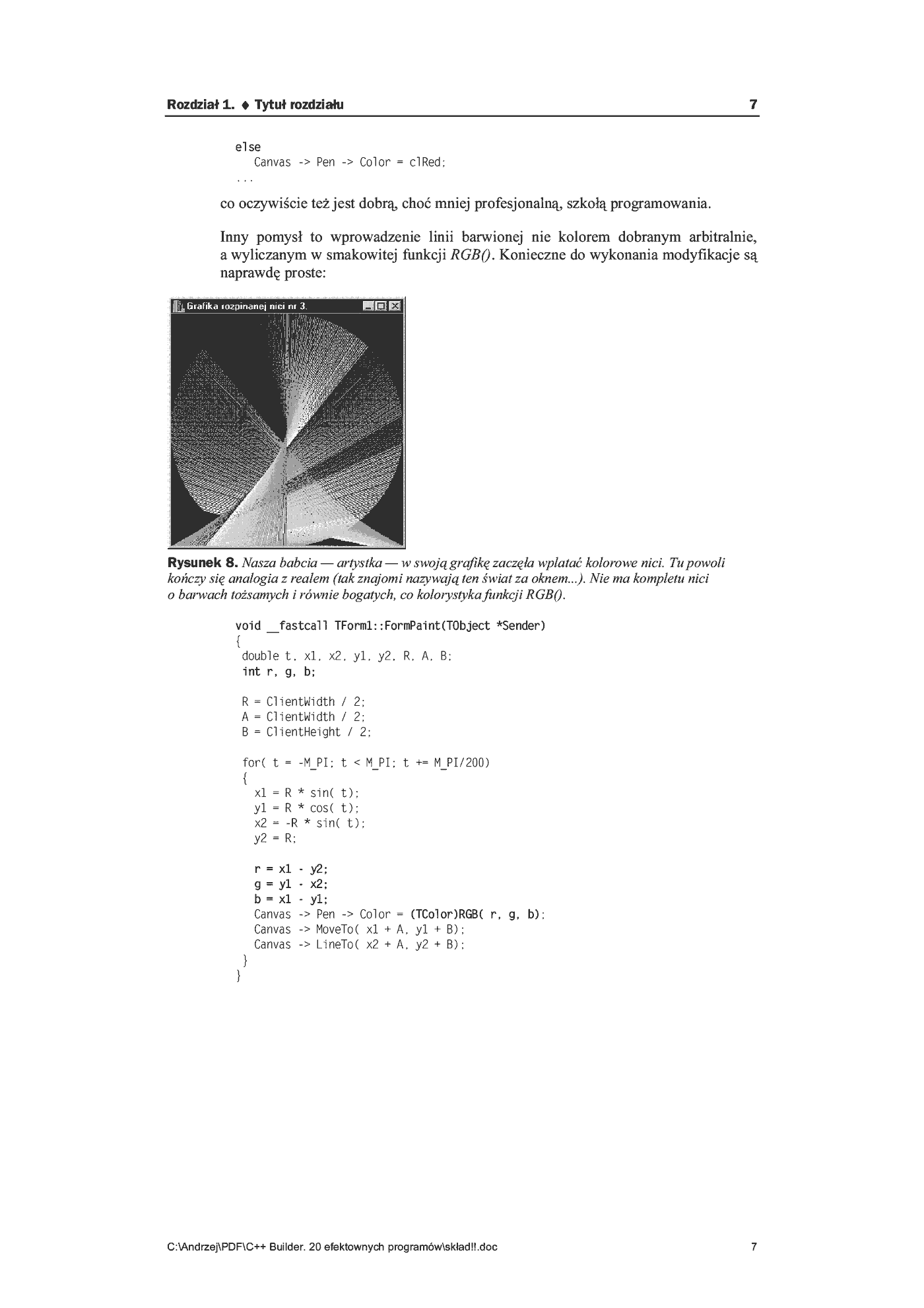 Fragment „C++ Builder. 20 efektownych programów” — strona 7 z 16