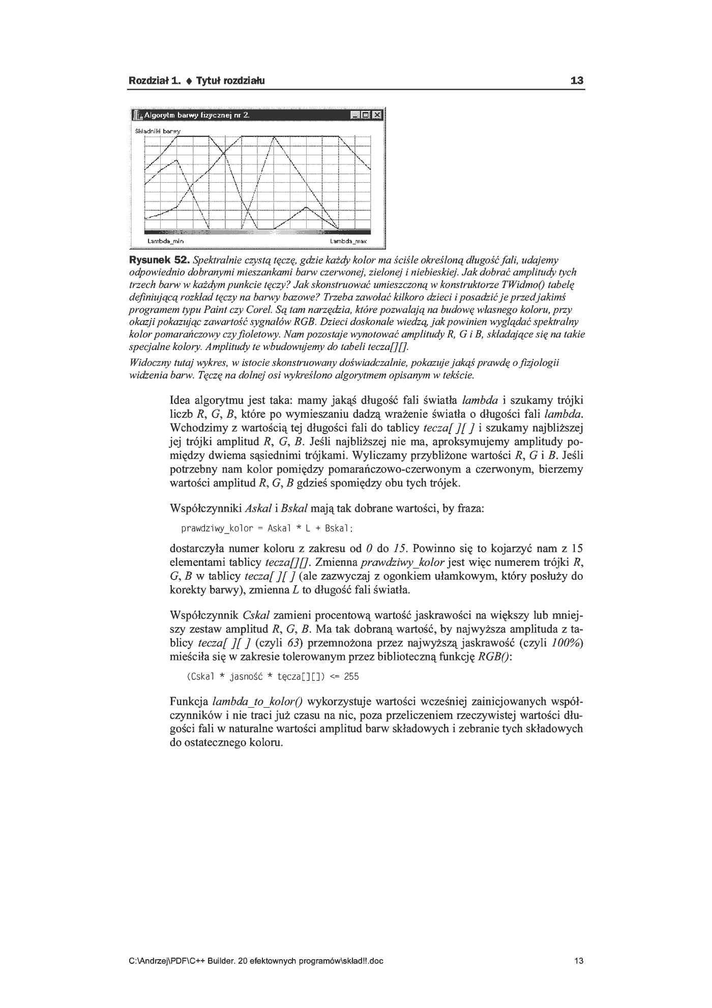 Fragment „C++ Builder. 20 efektownych programów” — strona 13 z 16