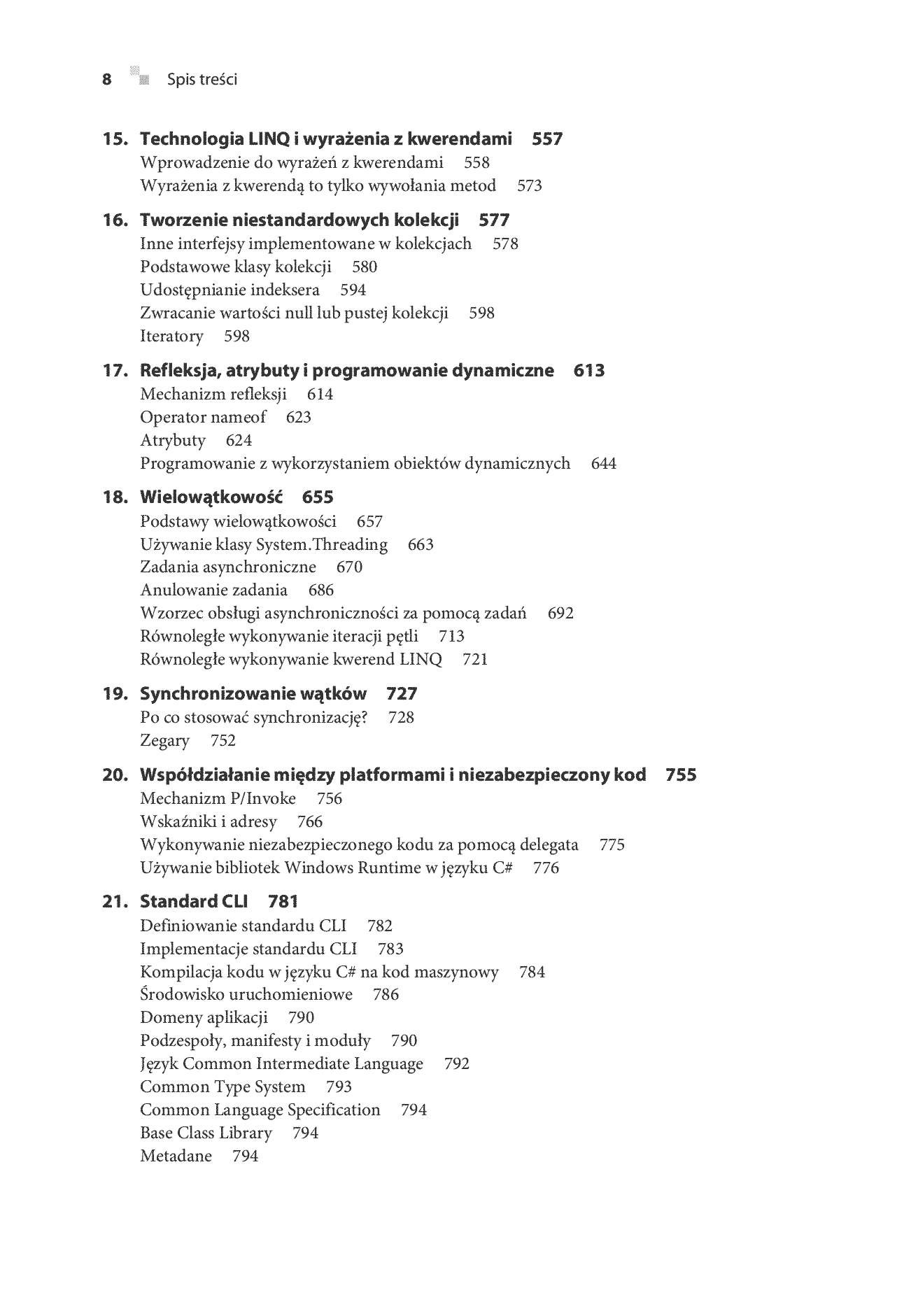 Fragment „C# 6.0. Kompletny przewodnik dla praktyków. Wydanie V” — strona 6 z 30