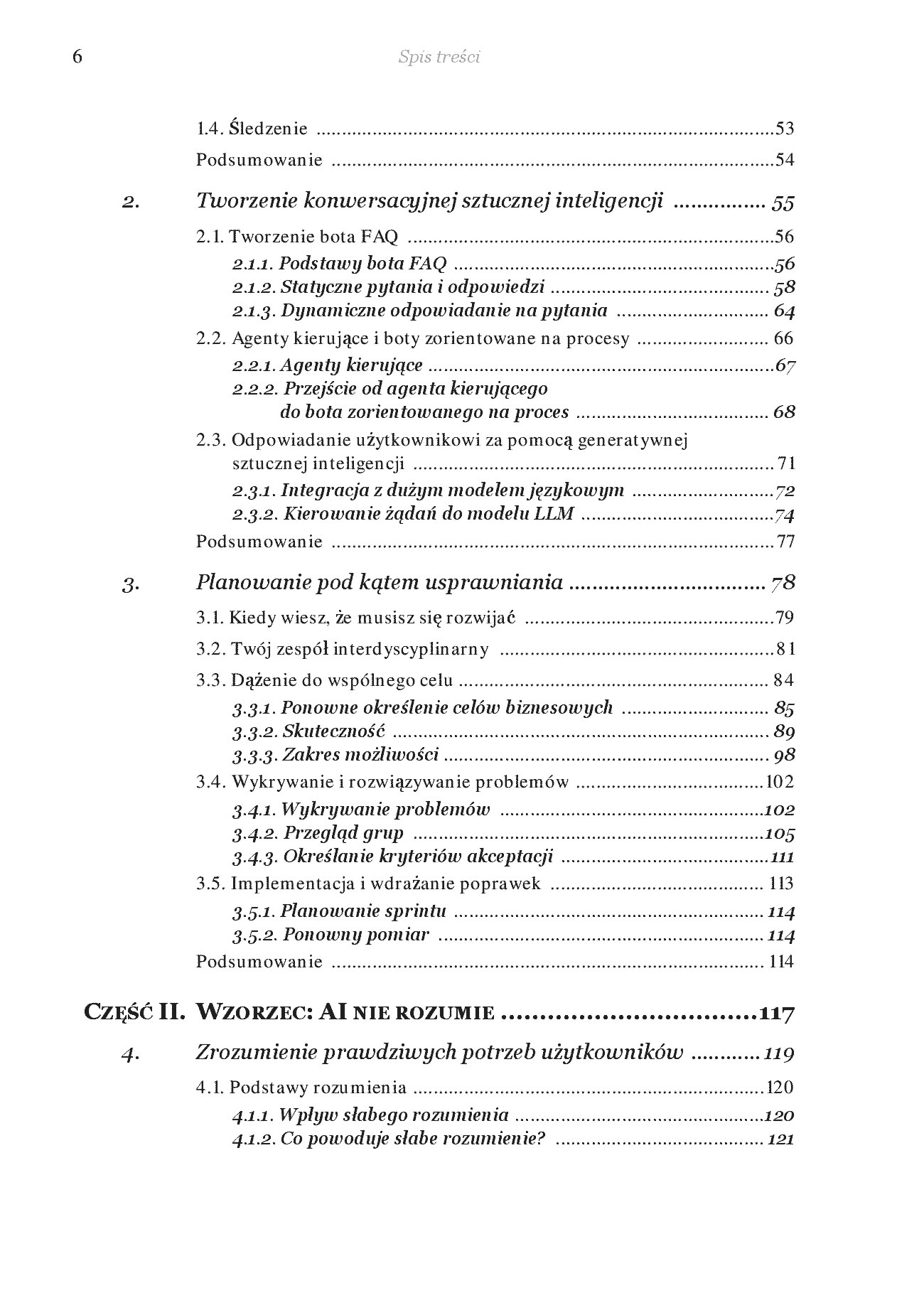 Fragment „Chatboty, które działają! Praktyczny przewodnik po konwersacyjnej sztucznej inteligencji” — strona 4 z 30