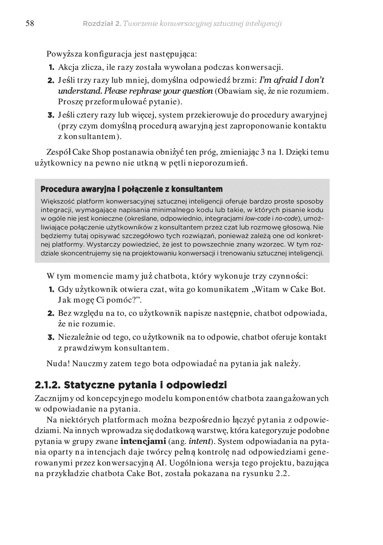 Fragment „Chatboty, które działają! Praktyczny przewodnik po konwersacyjnej sztucznej inteligencji” — strona 14 z 30