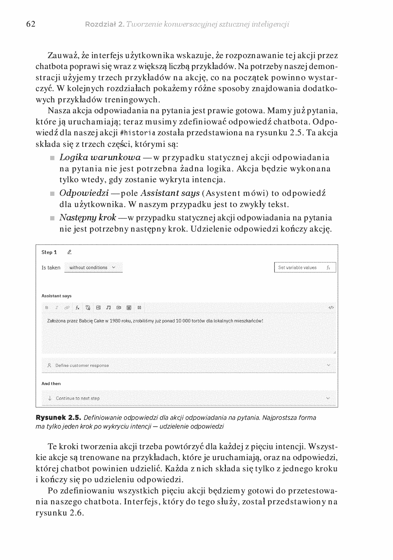 Fragment „Chatboty, które działają! Praktyczny przewodnik po konwersacyjnej sztucznej inteligencji” — strona 18 z 30