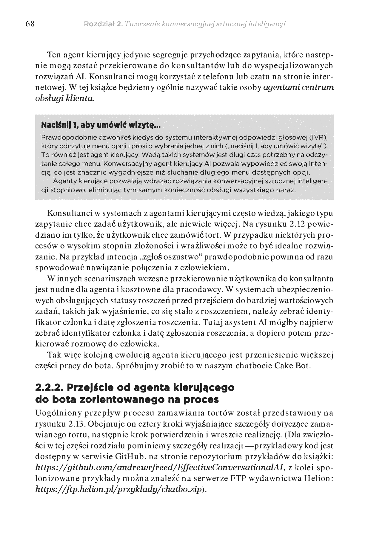 Fragment „Chatboty, które działają! Praktyczny przewodnik po konwersacyjnej sztucznej inteligencji” — strona 24 z 30