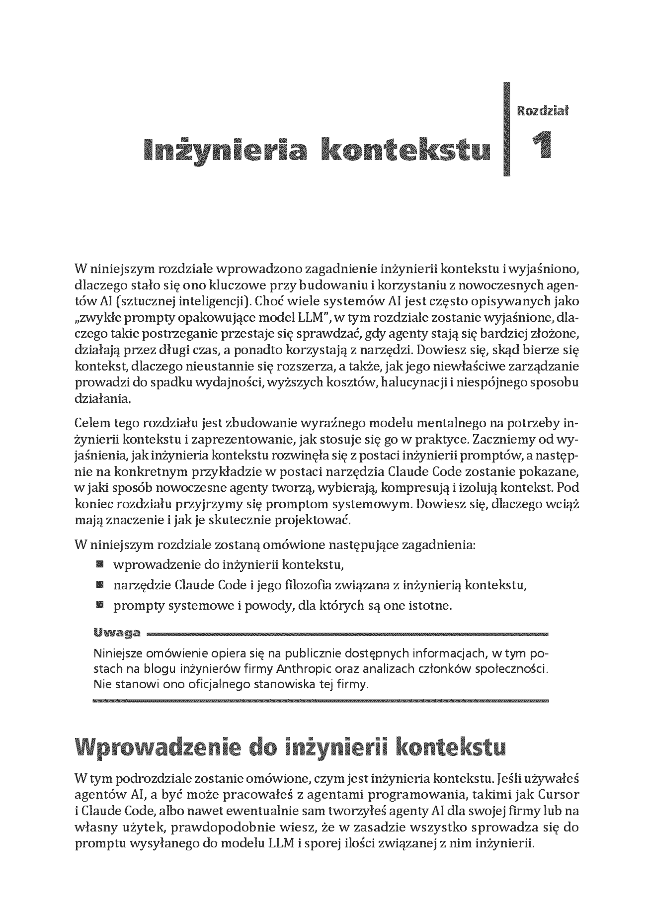 Fragment „Claude Code i programowanie agentowe. Przewodnik dewelopera po systemach agentowych” — strona 11 z 26