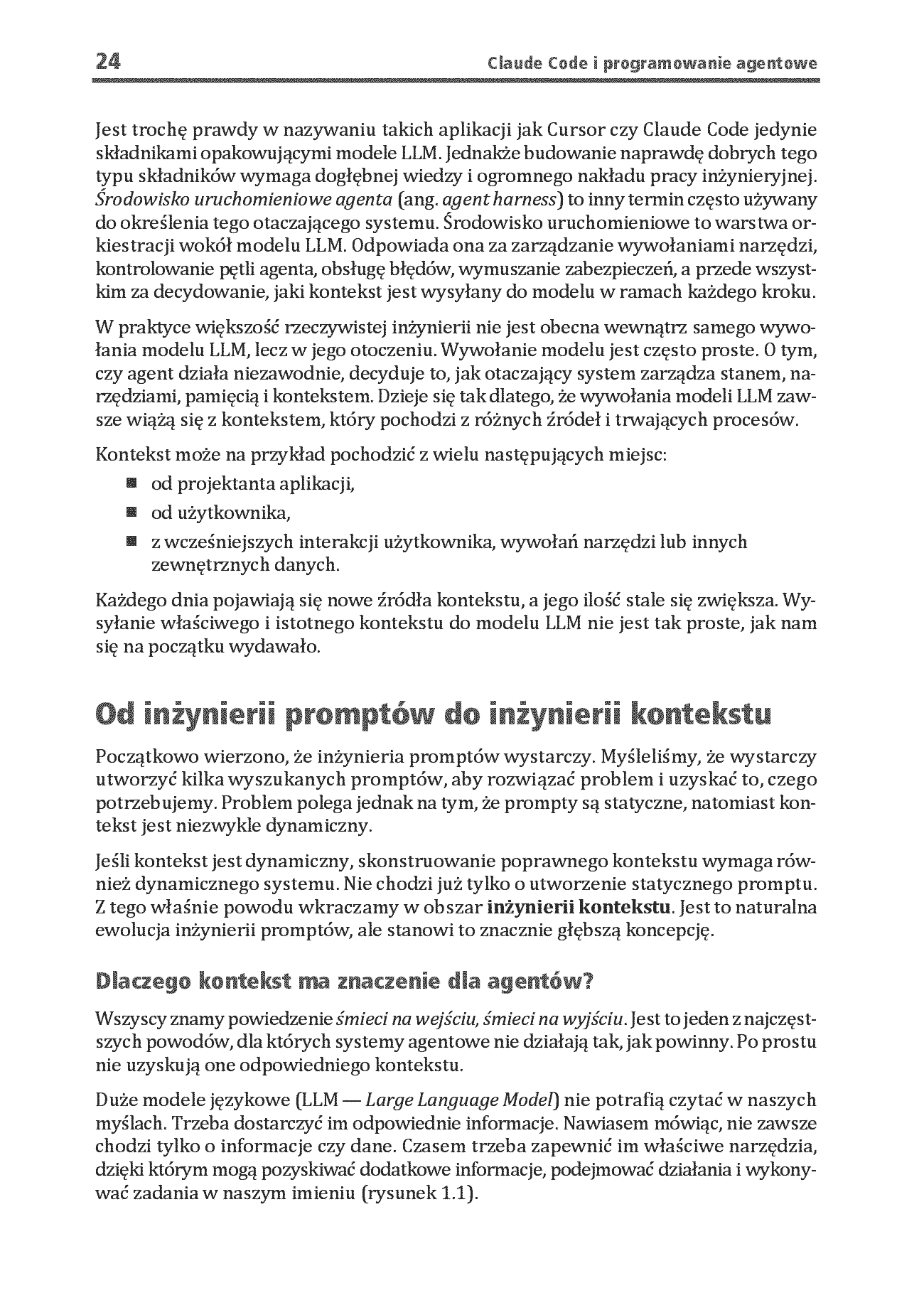 Fragment „Claude Code i programowanie agentowe. Przewodnik dewelopera po systemach agentowych” — strona 12 z 26