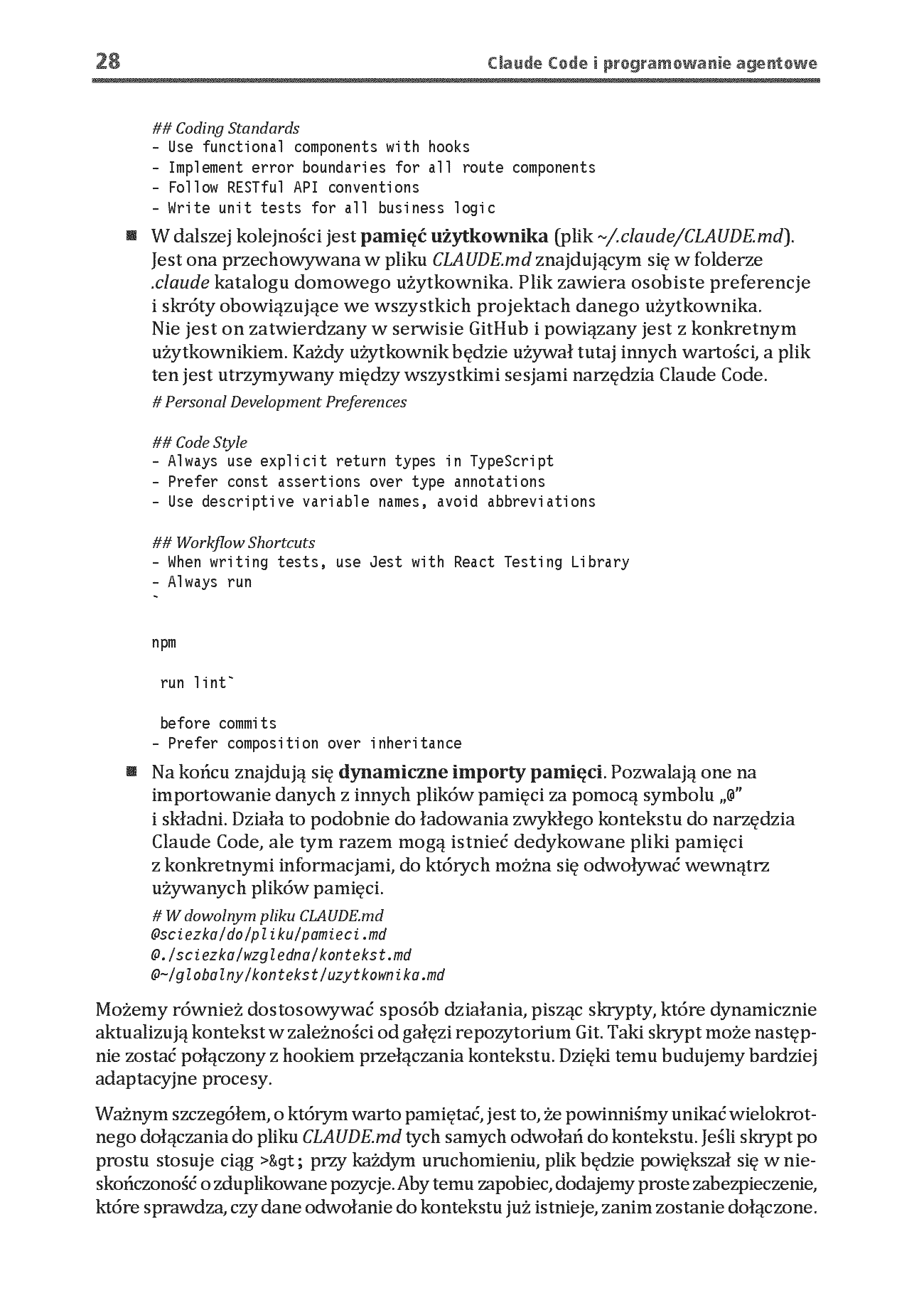 Fragment „Claude Code i programowanie agentowe. Przewodnik dewelopera po systemach agentowych” — strona 16 z 26