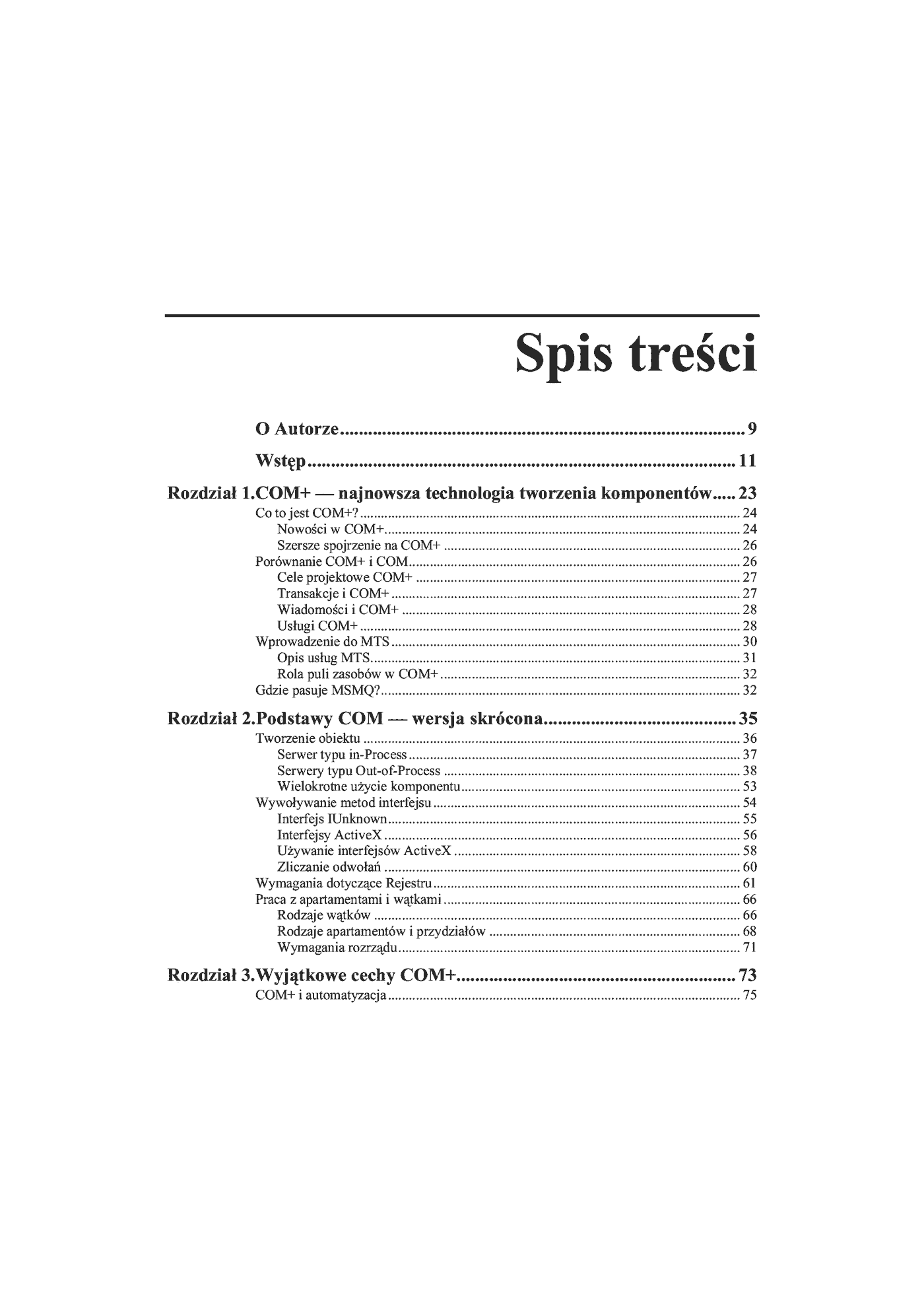 Fragment „COM+. Kompendium programisty” — strona 2 z 30