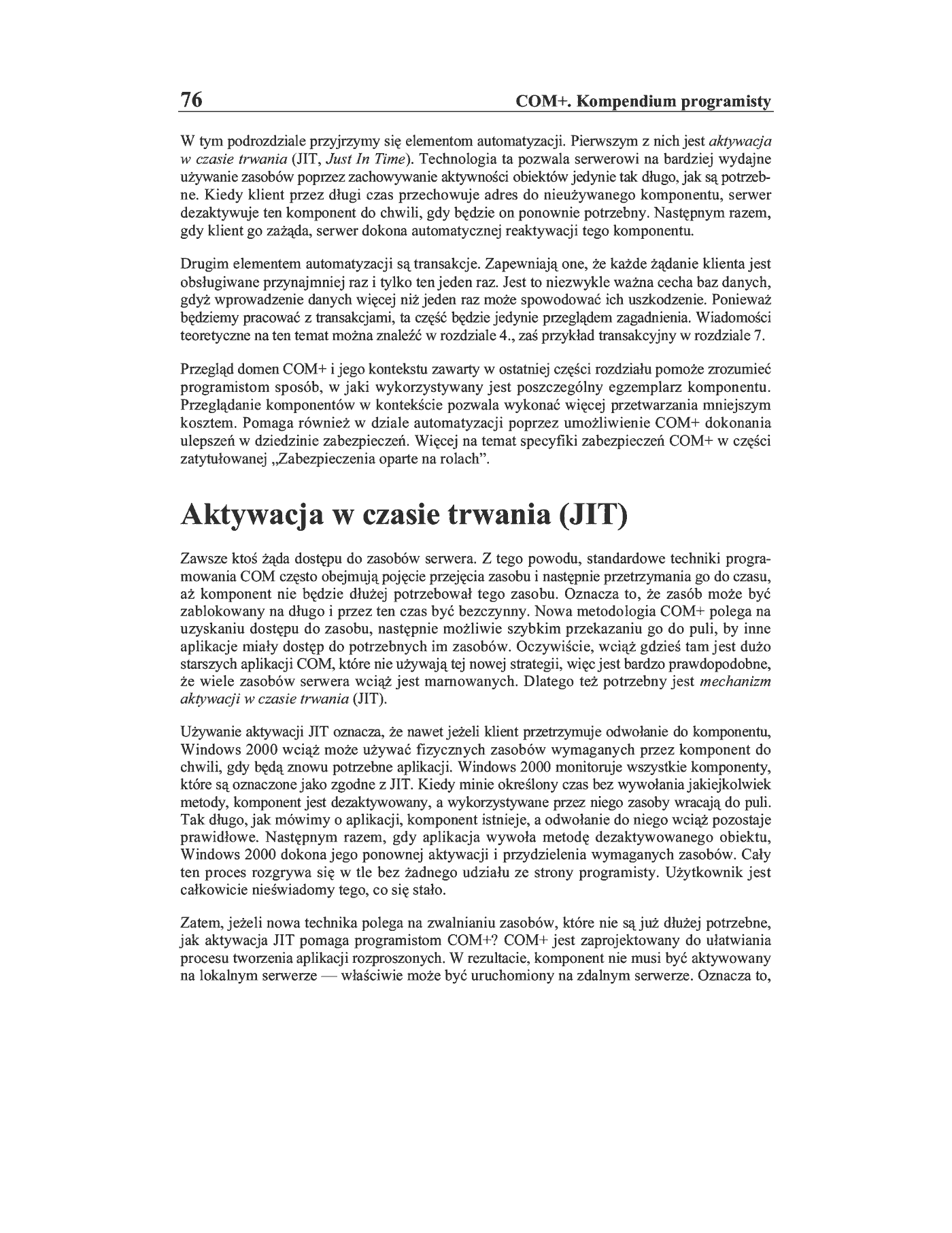 Fragment „COM+. Kompendium programisty” — strona 9 z 30
