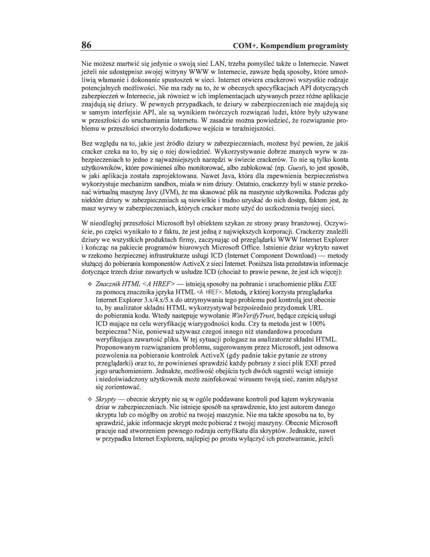 Fragment „COM+. Kompendium programisty” — strona 19 z 30