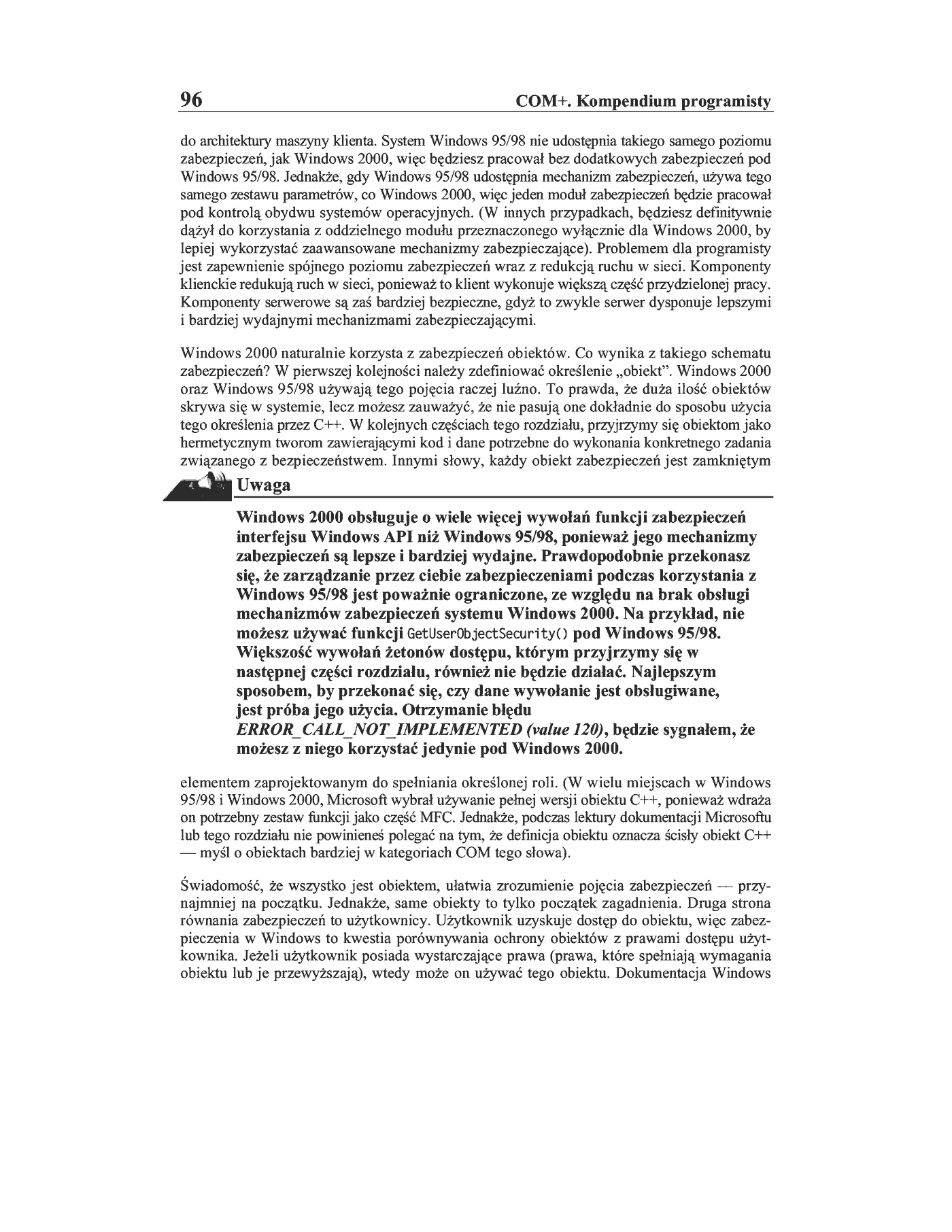 Fragment „COM+. Kompendium programisty” — strona 29 z 30