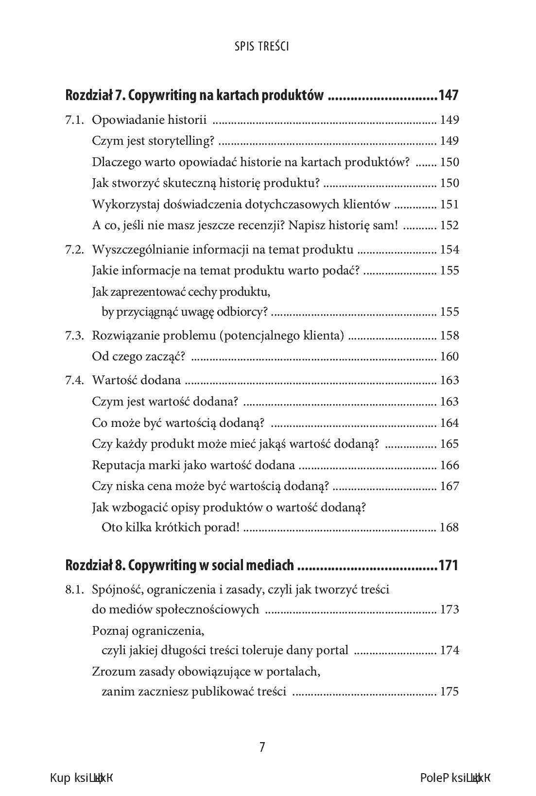 Fragment „Copywriting. Trafiaj słowem w umysły odbiorców” — strona 7 z 18
