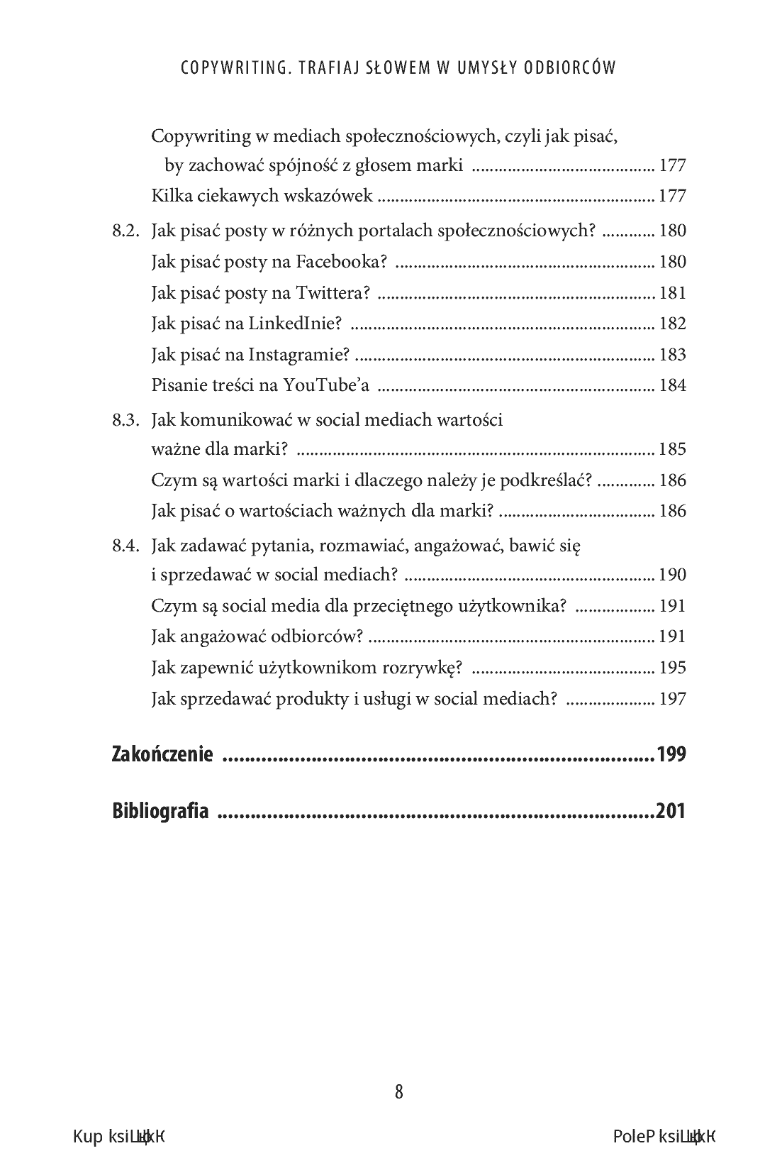 Fragment „Copywriting. Trafiaj słowem w umysły odbiorców” — strona 8 z 18