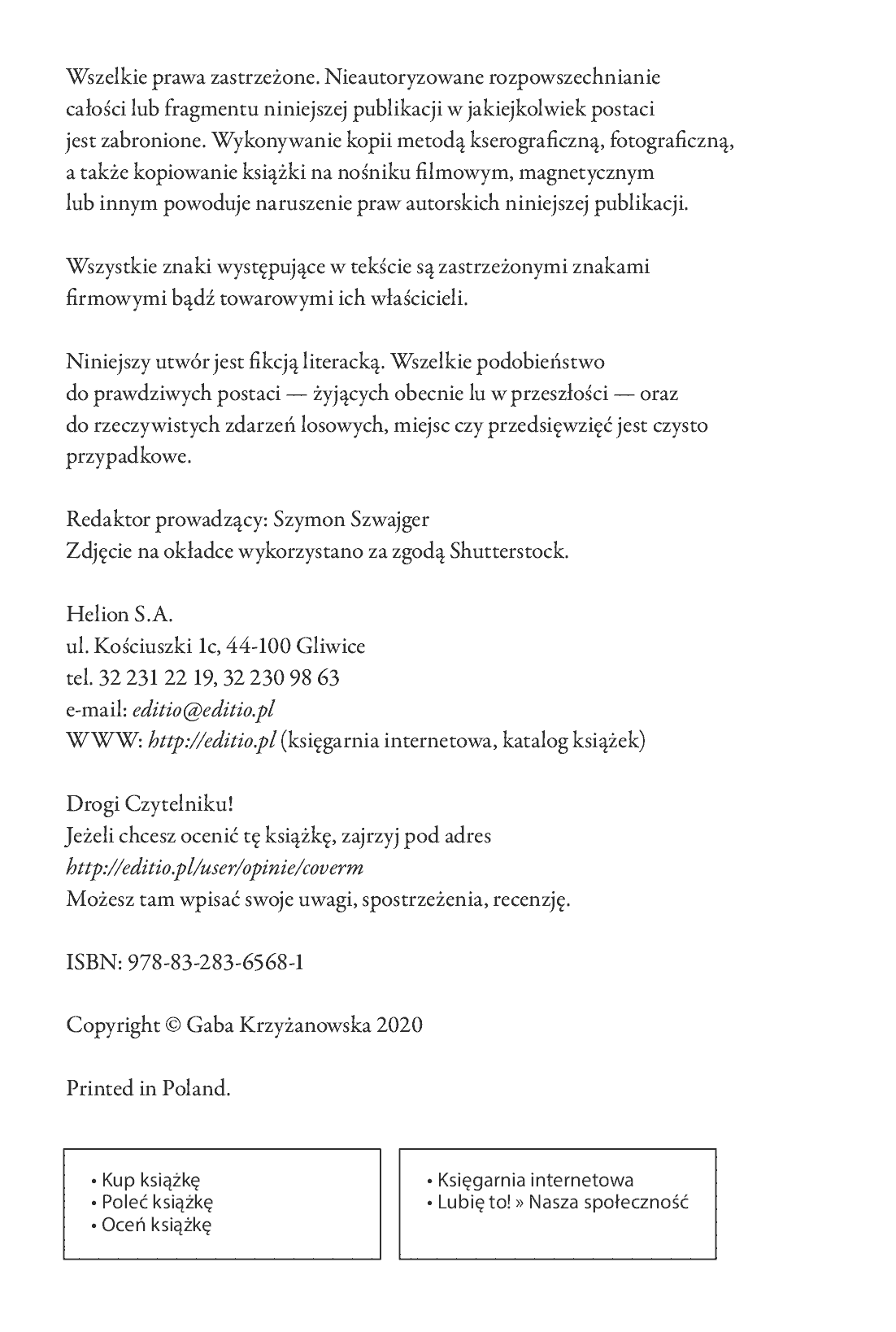 Fragment „Cover. Mój wyśniony koniec świata” — strona 2 z 30