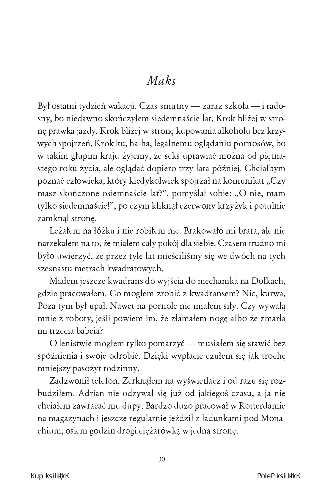 Fragment „Cover. Mój wyśniony koniec świata” — strona 28 z 30