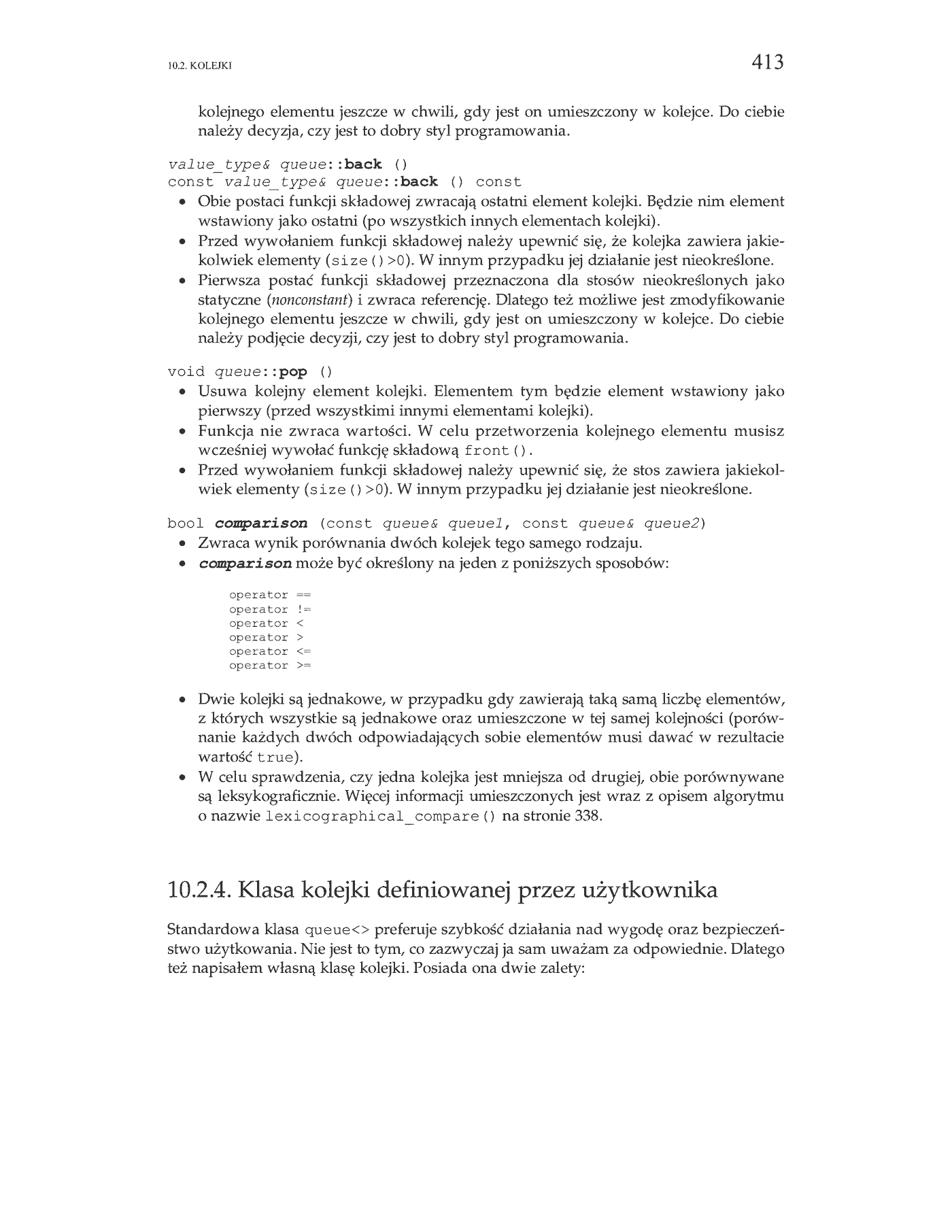 Fragment „C++. Biblioteka standardowa. Podręcznik programisty” — strona 23 z 30