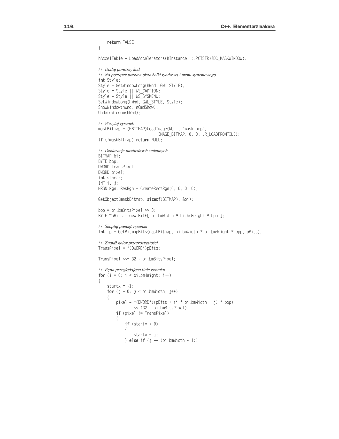 Fragment „C++. Elementarz hakera” — strona 24 z 30