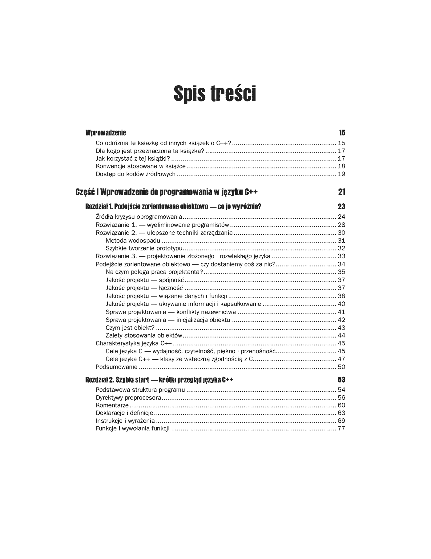 Fragment „C++. Inżynieria programowania” — strona 2 z 30