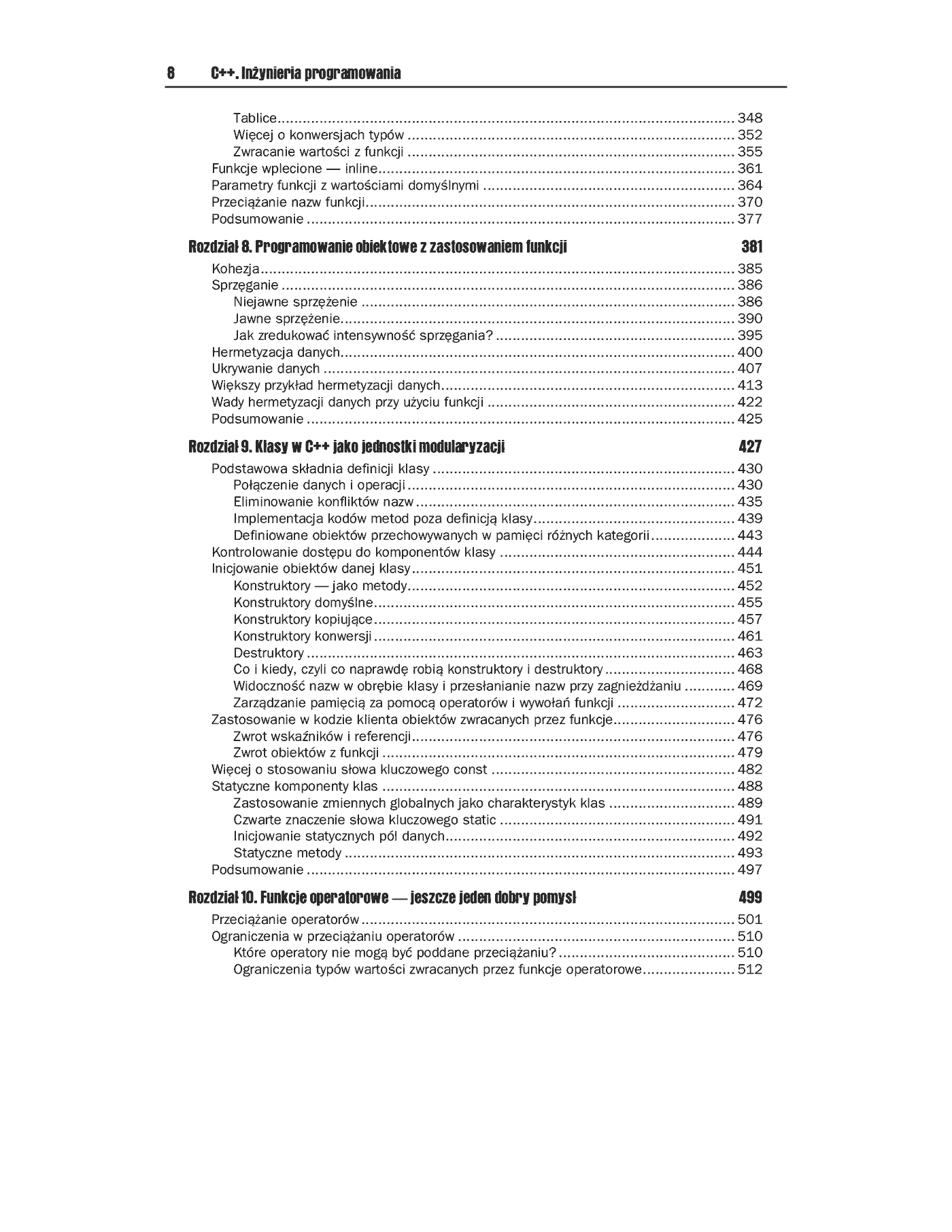 Fragment „C++. Inżynieria programowania” — strona 5 z 30
