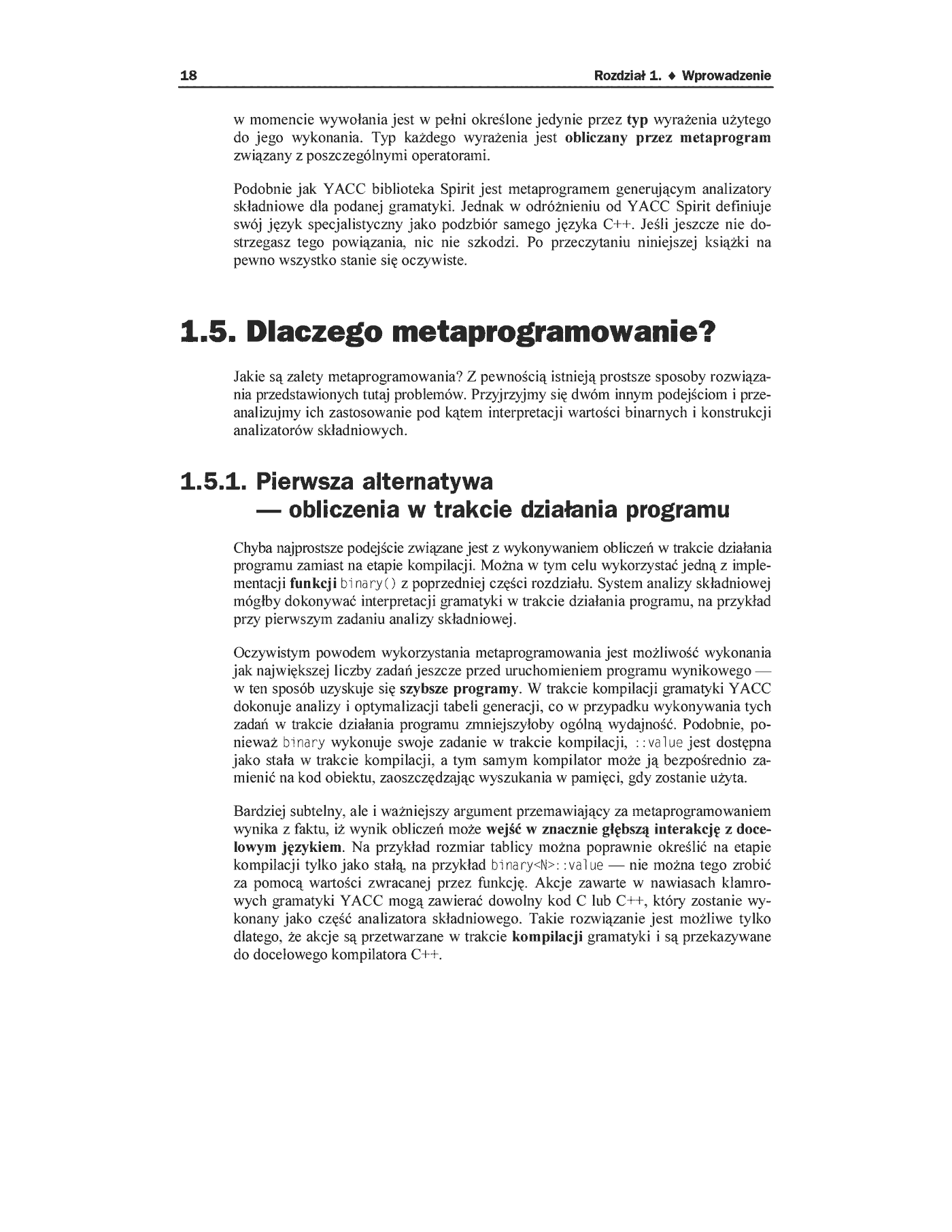 Fragment „Język C++. Metaprogramowanie za pomocą szablonów” — strona 10 z 13
