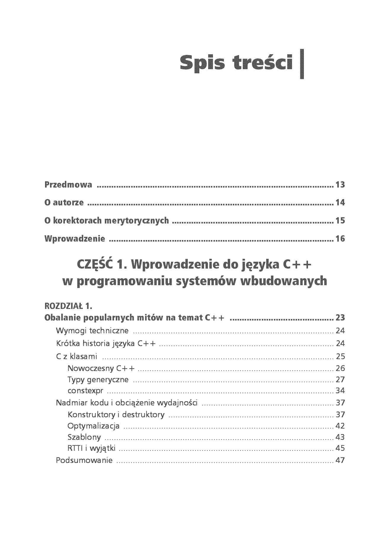 Fragment „C++ w systemach wbudowanych. Skuteczna migracja z C do nowoczesnego C++” — strona 3 z 30
