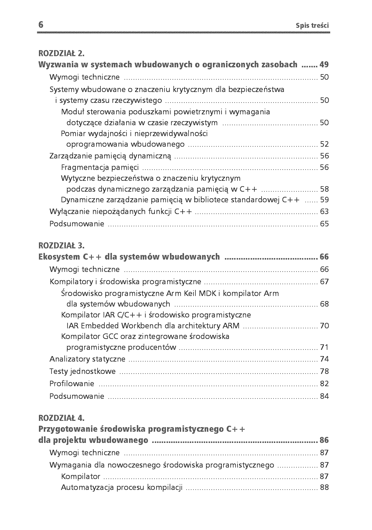 Fragment „C++ w systemach wbudowanych. Skuteczna migracja z C do nowoczesnego C++” — strona 4 z 30