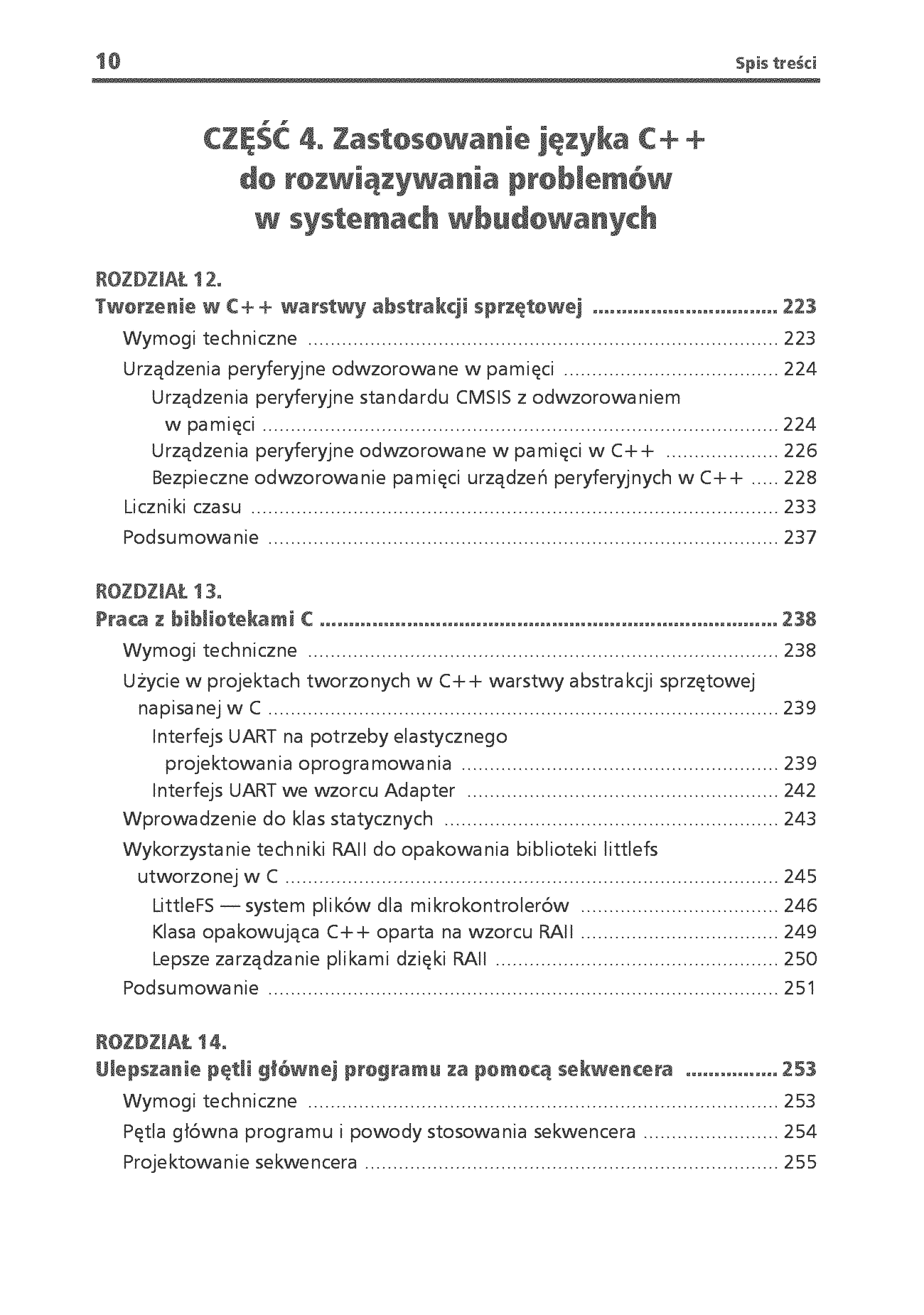Fragment „C++ w systemach wbudowanych. Skuteczna migracja z C do nowoczesnego C++” — strona 8 z 30