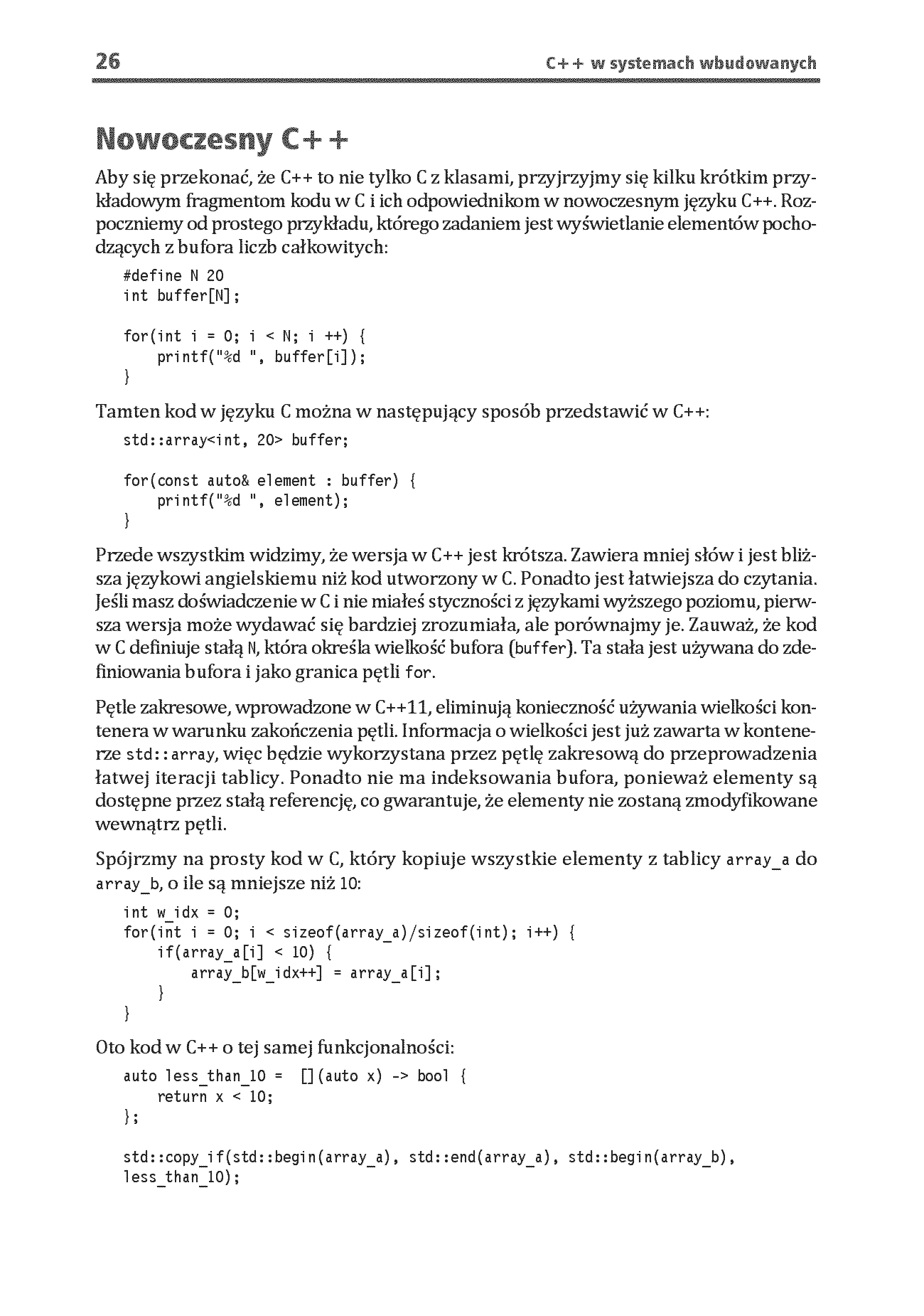 Fragment „C++ w systemach wbudowanych. Skuteczna migracja z C do nowoczesnego C++” — strona 14 z 30
