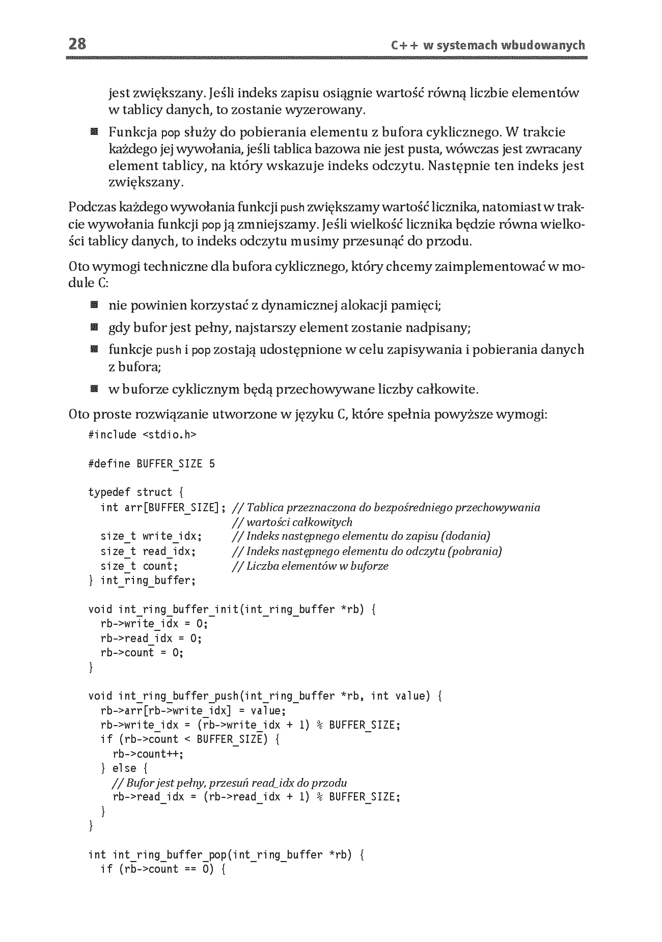 Fragment „C++ w systemach wbudowanych. Skuteczna migracja z C do nowoczesnego C++” — strona 16 z 30