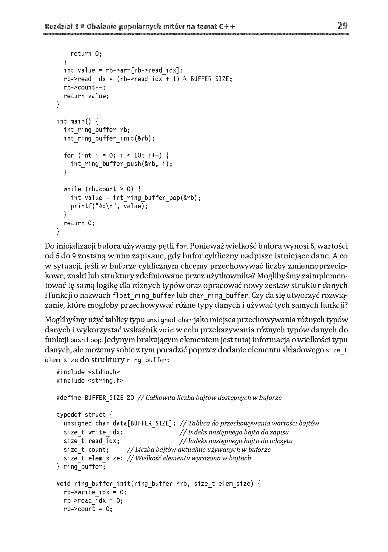 Fragment „C++ w systemach wbudowanych. Skuteczna migracja z C do nowoczesnego C++” — strona 17 z 30