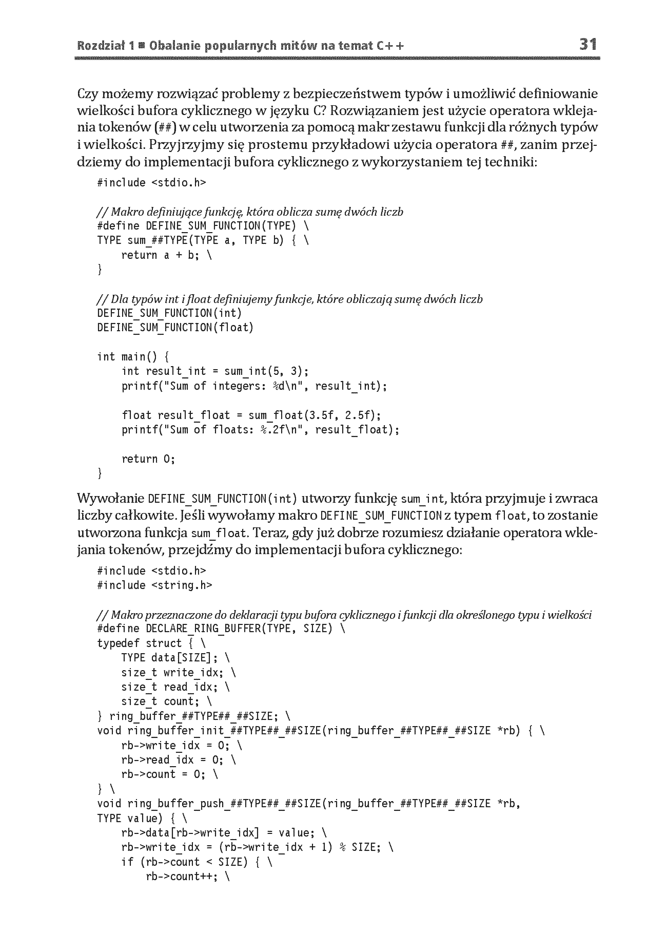 Fragment „C++ w systemach wbudowanych. Skuteczna migracja z C do nowoczesnego C++” — strona 19 z 30