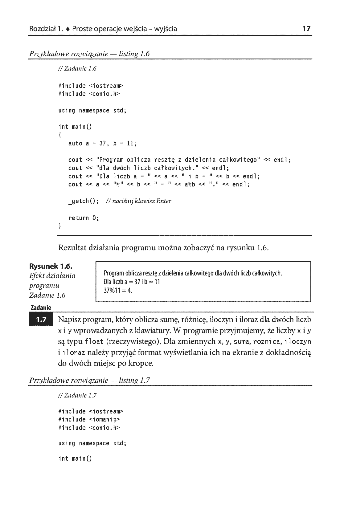 Fragment „C++. Zadania z programowania z przykładowymi rozwiązaniami. Wydanie III” — strona 13 z 16