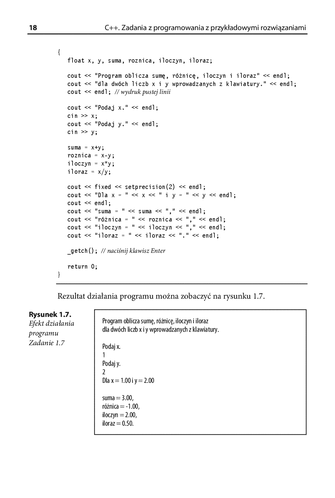 Fragment „C++. Zadania z programowania z przykładowymi rozwiązaniami. Wydanie III” — strona 14 z 16