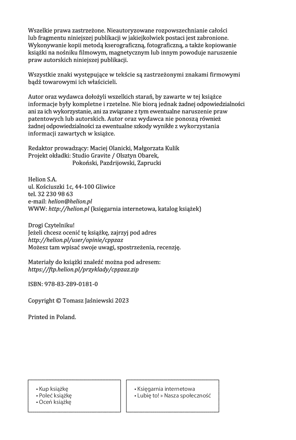 Fragment „C++. Zadania zaawansowane” — strona 2 z 22
