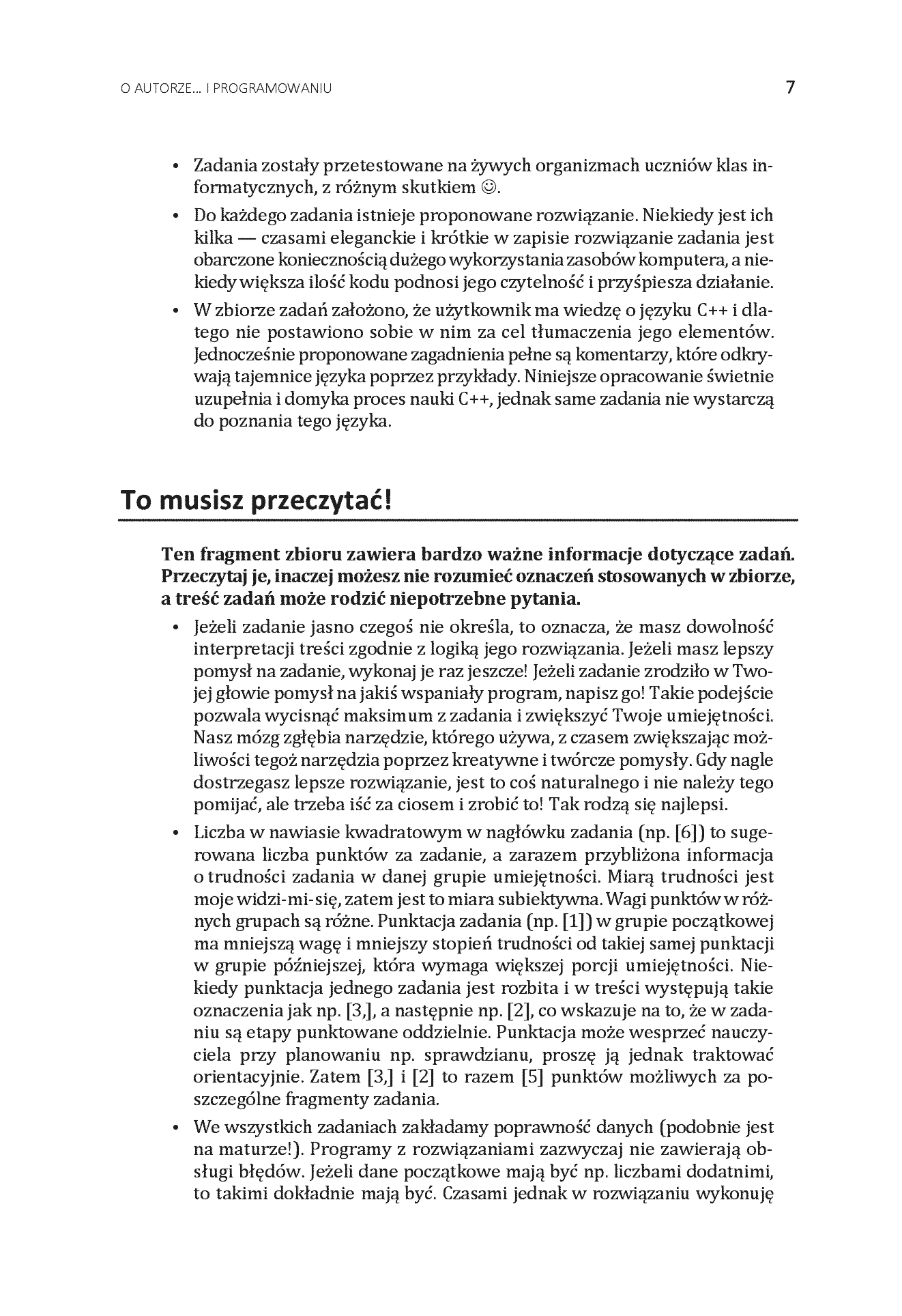 Fragment „C++ Zbiór zadań z rozwiązaniami” — strona 7 z 18