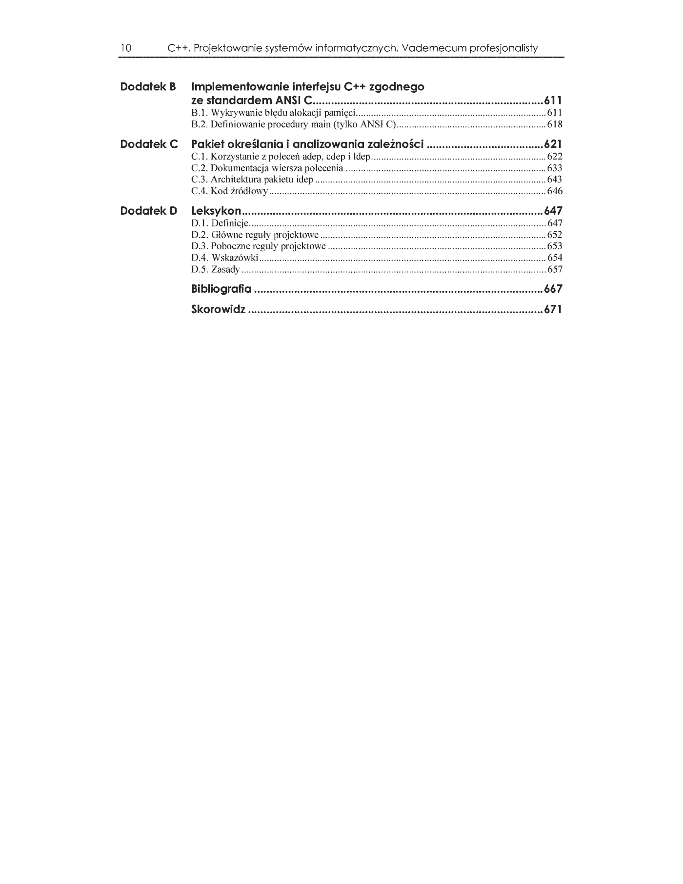Fragment „C++. Projektowanie systemów informatycznych. Vademecum profesjonalisty” — strona 7 z 22