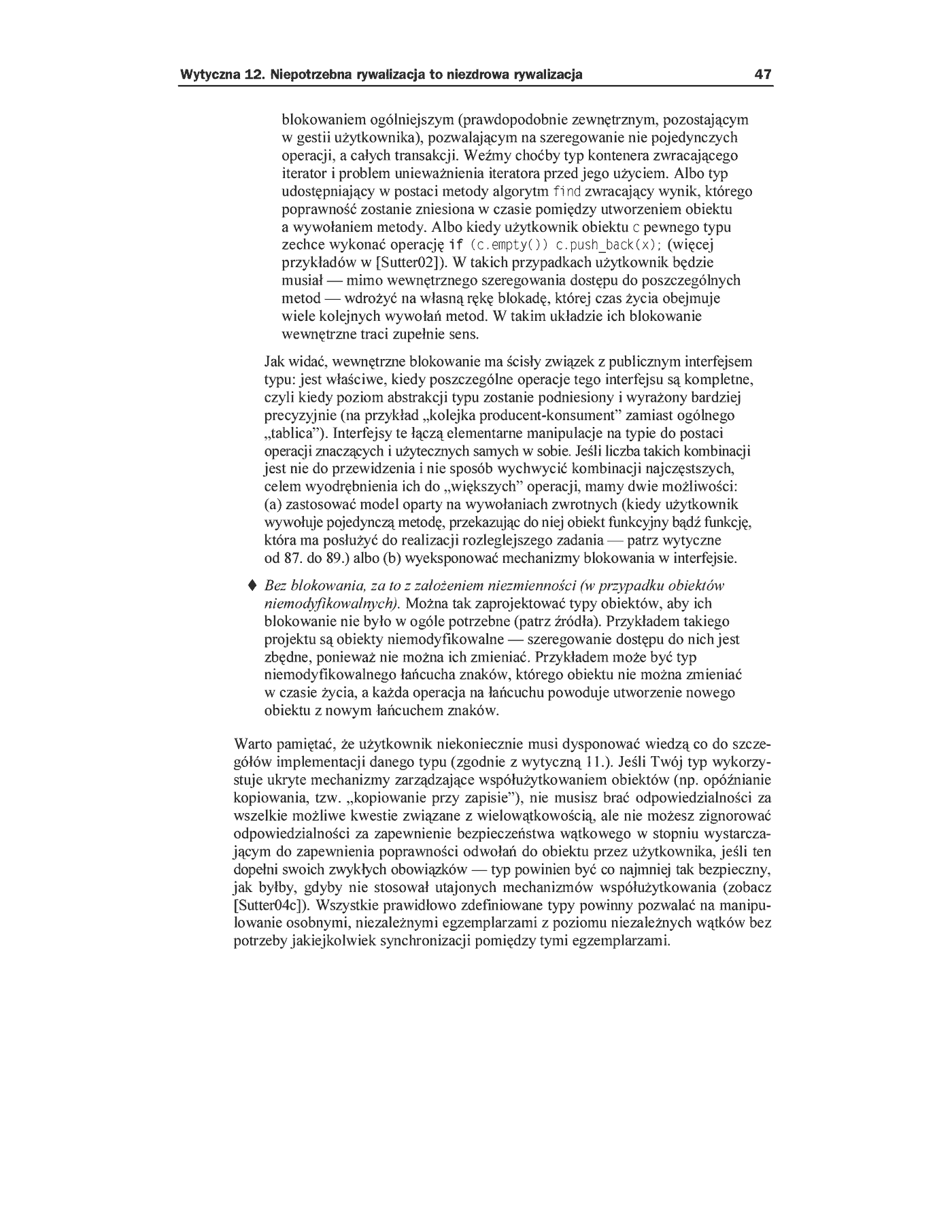 Fragment „Język C++. Standardy kodowania. 101 zasad, wytycznych i zalecanych praktyk” — strona 26 z 30
