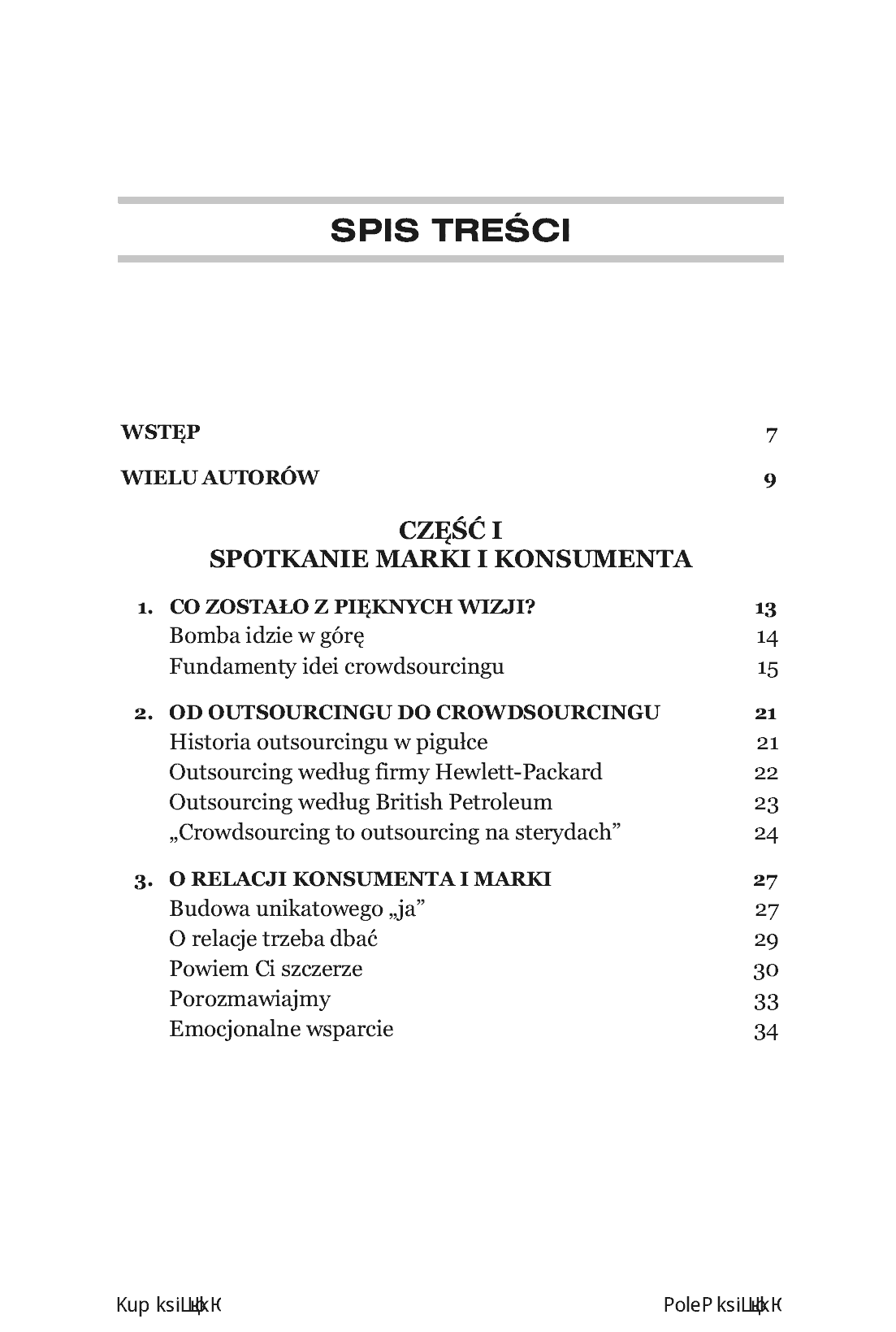 Fragment „Crowdsourcing. Jak angażować konsumentów w świat marek” — strona 3 z 14