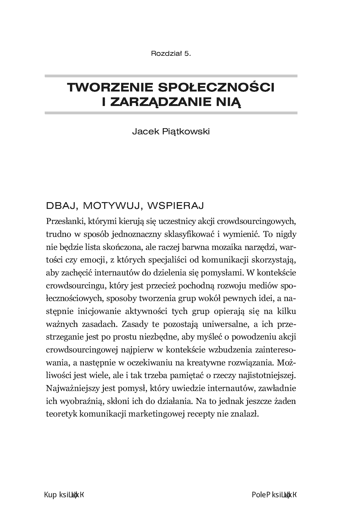 Fragment „Crowdsourcing. Jak angażować konsumentów w świat marek” — strona 7 z 14