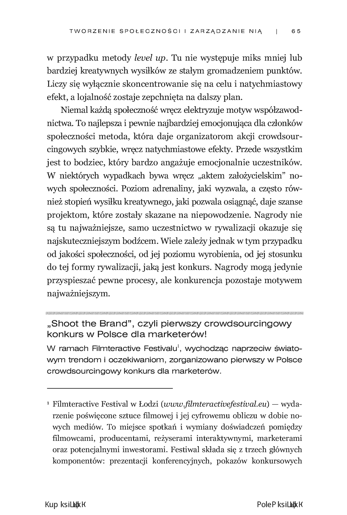 Fragment „Crowdsourcing. Jak angażować konsumentów w świat marek” — strona 9 z 14