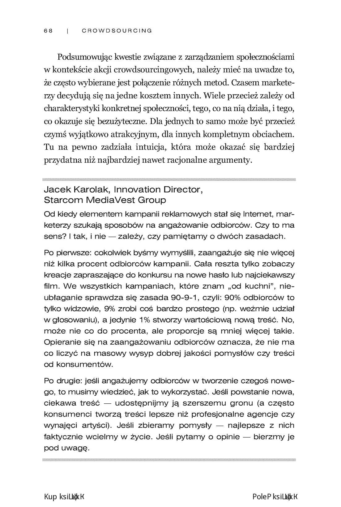 Fragment „Crowdsourcing. Jak angażować konsumentów w świat marek” — strona 12 z 14