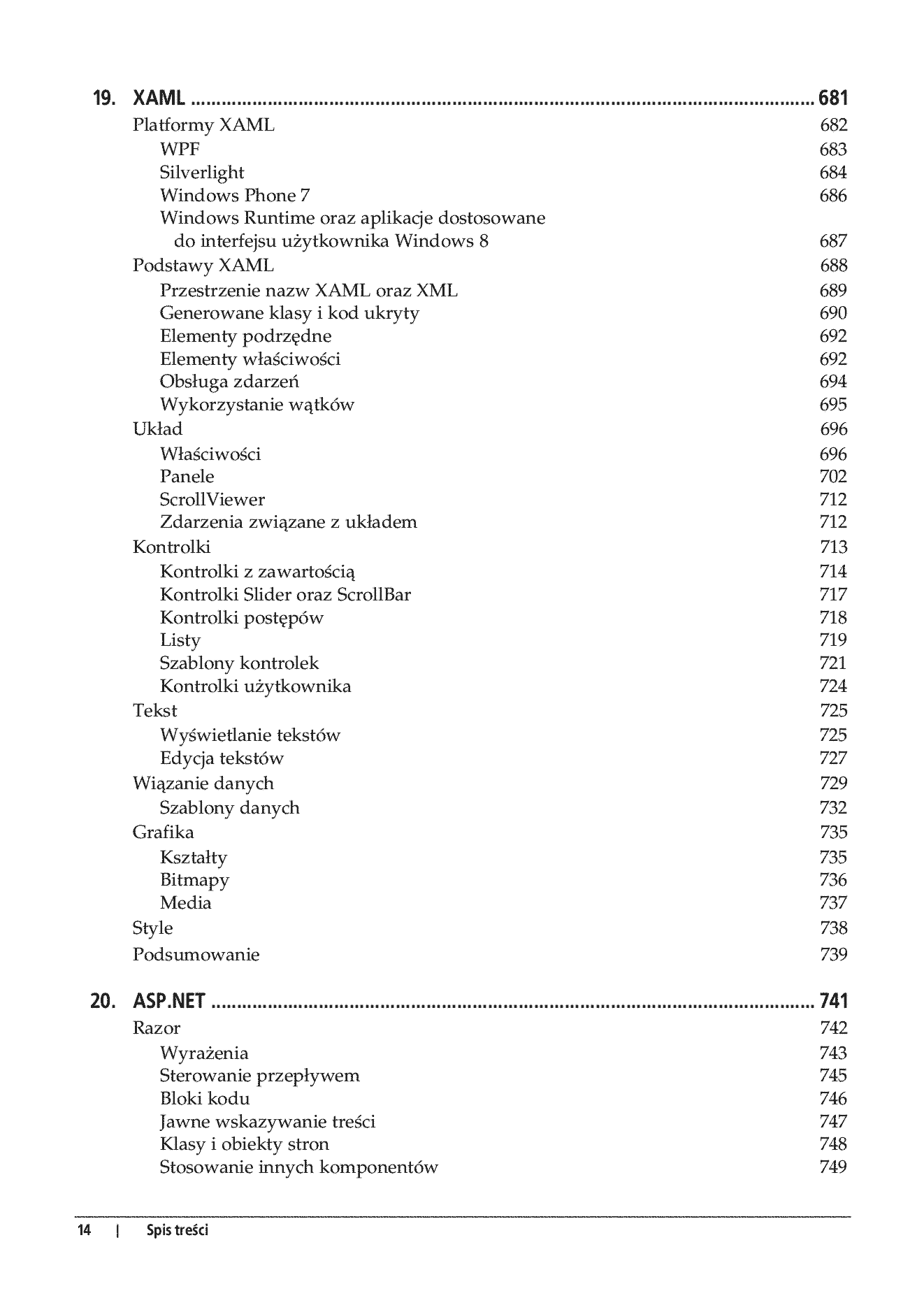 Fragment „C# 5.0. Programowanie. Tworzenie aplikacji Windows 8, internetowych oraz biurowych w .NET 4.5 Framework” — strona 12 z 30
