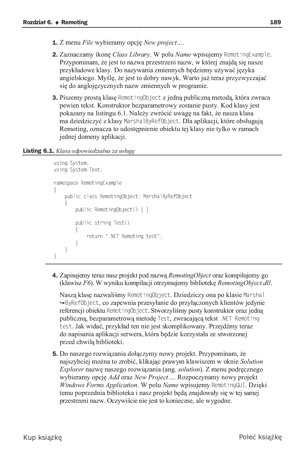 Fragment „C#. Tworzenie aplikacji sieciowych. Gotowe projekty” — strona 9 z 30