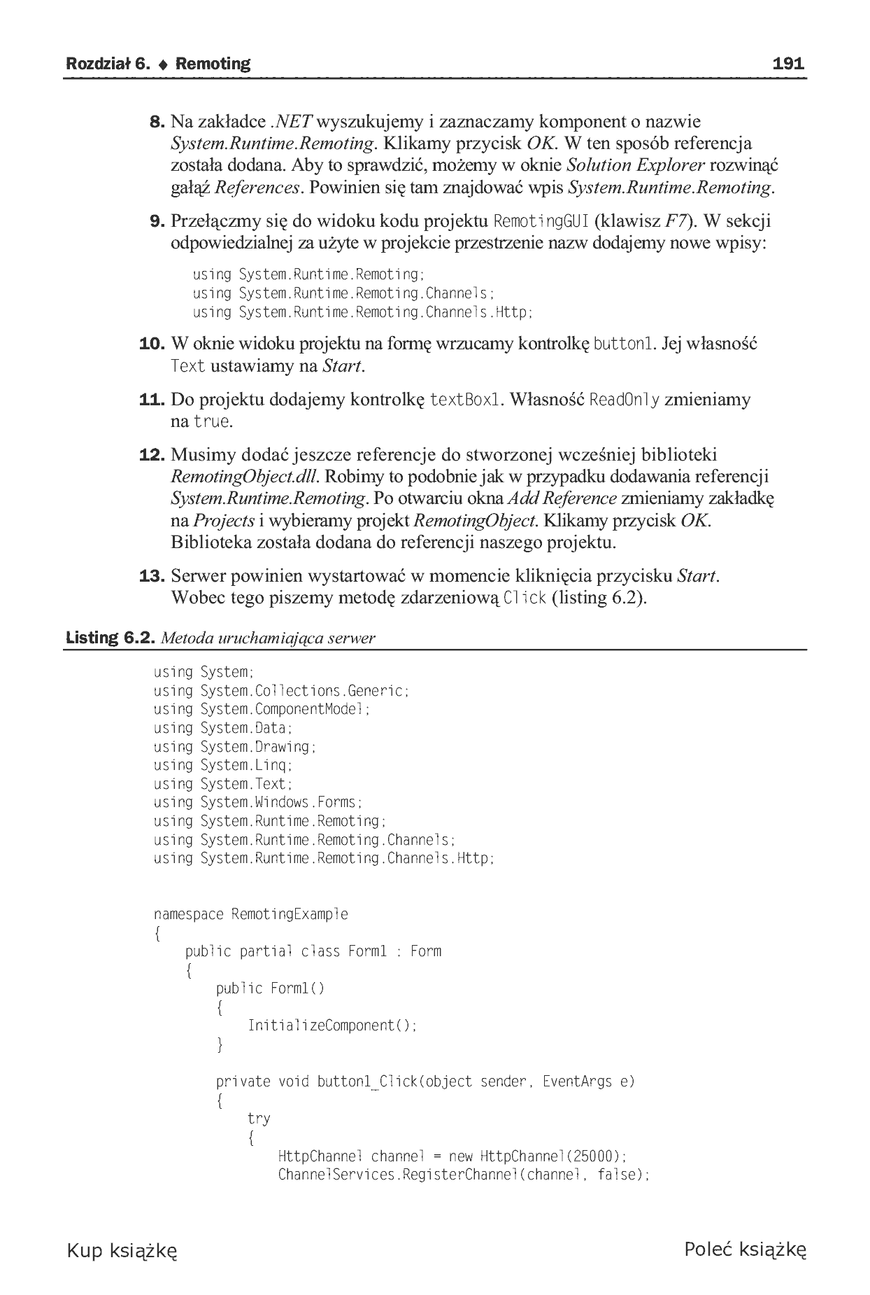 Fragment „C#. Tworzenie aplikacji sieciowych. Gotowe projekty” — strona 11 z 30