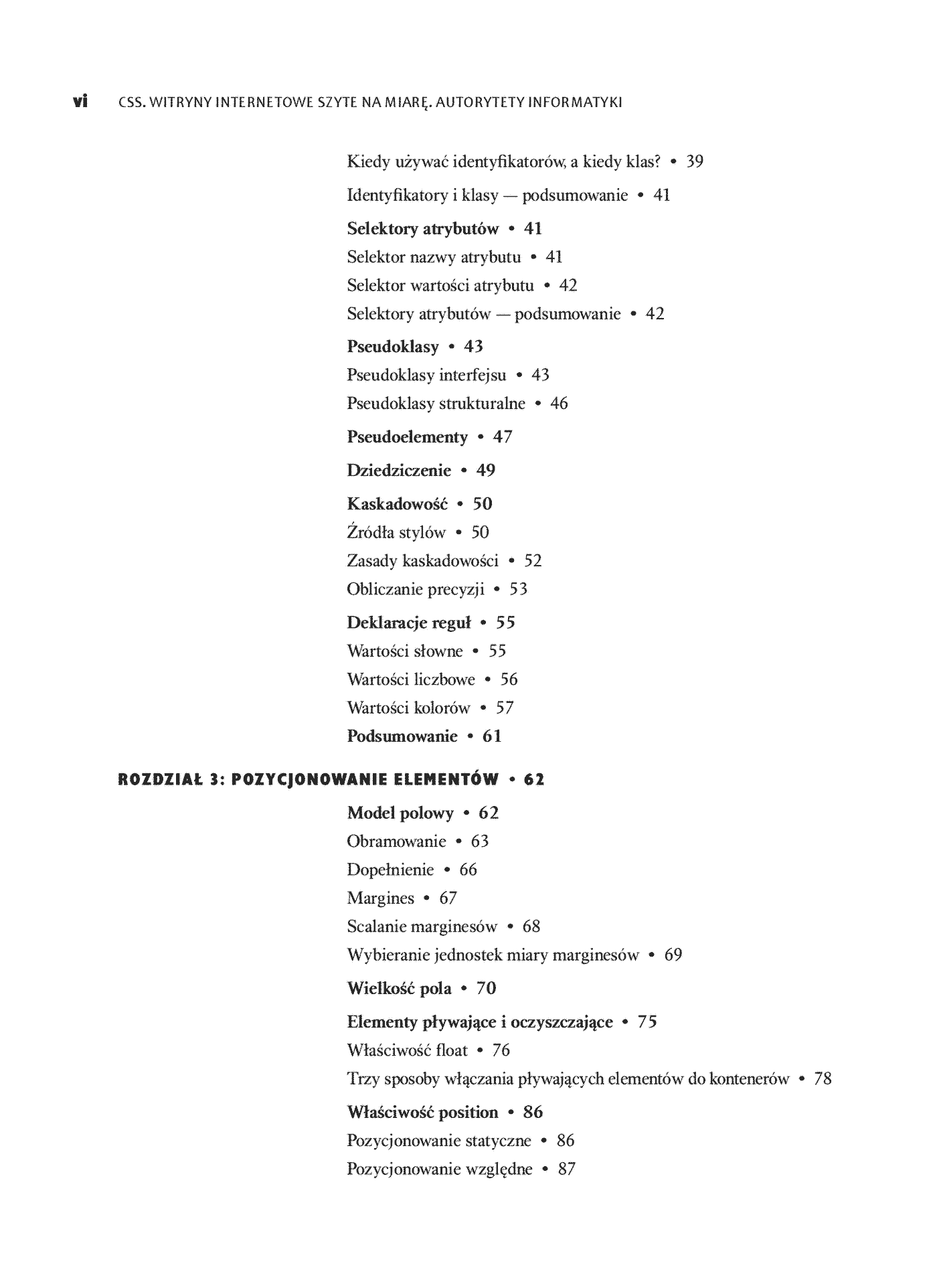 Fragment „CSS. Witryny internetowe szyte na miarę. Autorytety informatyki. Wydanie III” — strona 4 z 30