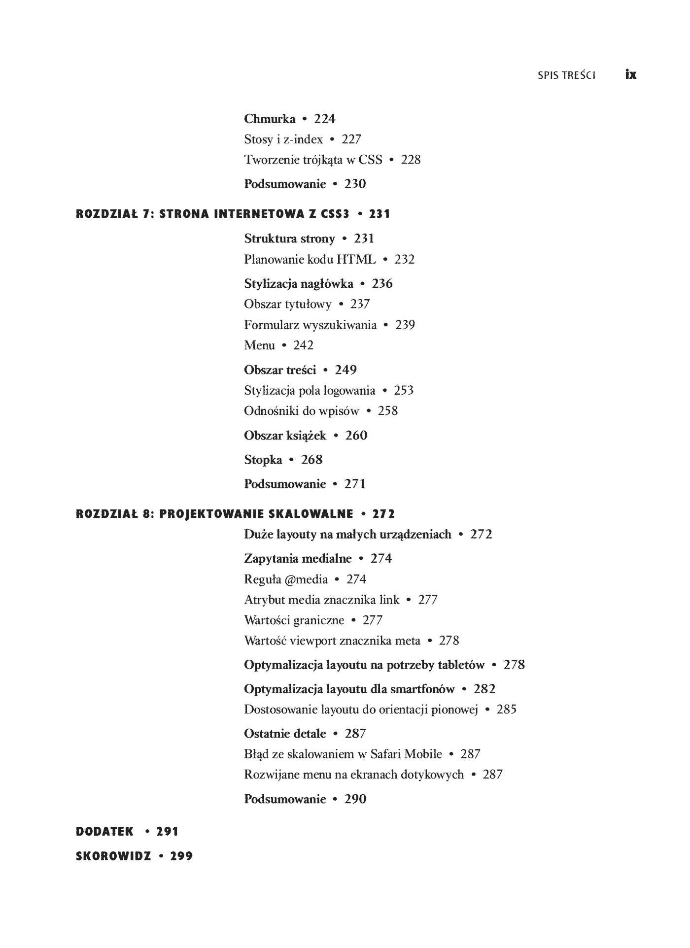 Fragment „CSS. Witryny internetowe szyte na miarę. Autorytety informatyki. Wydanie III” — strona 7 z 30