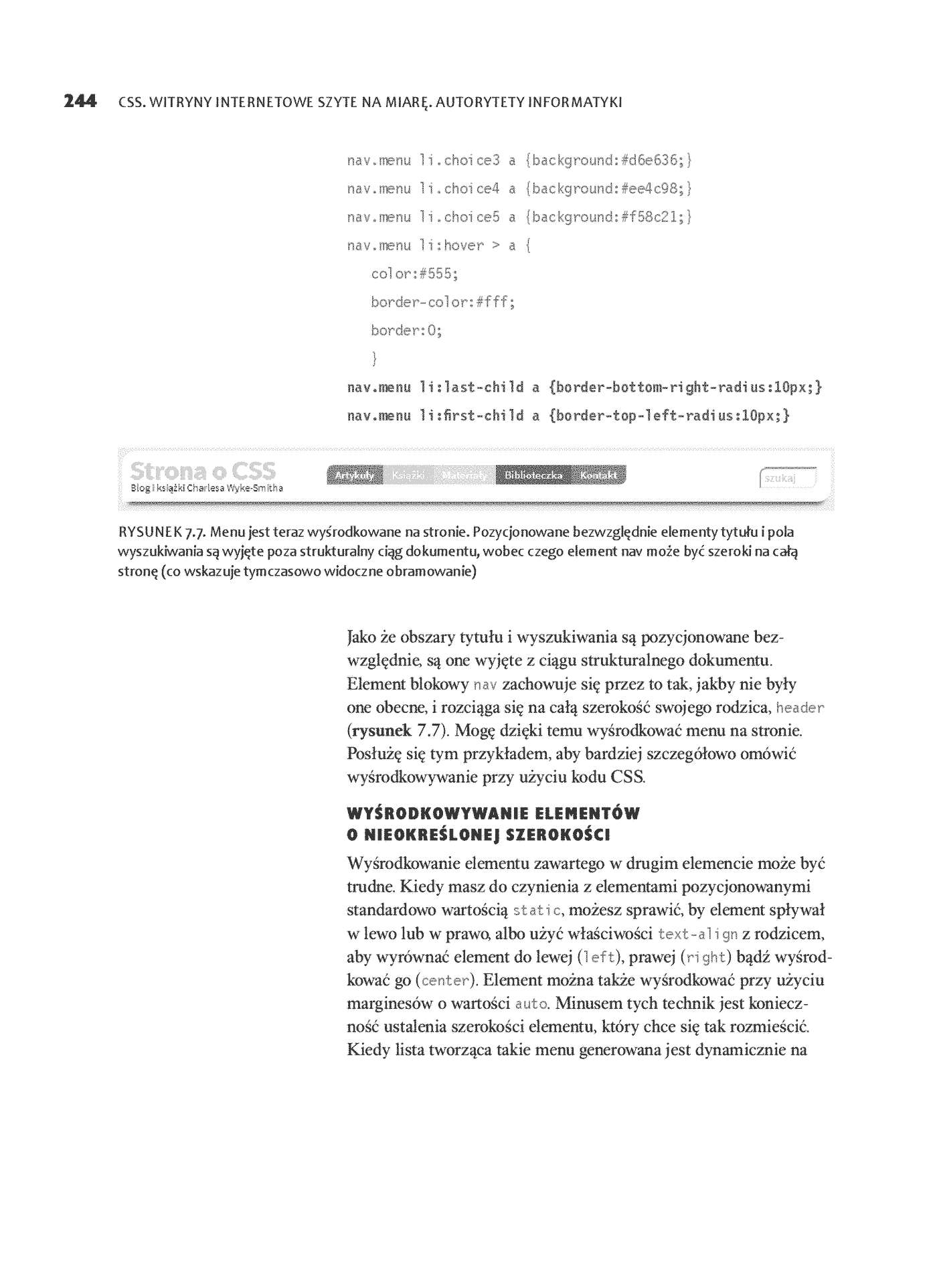 Fragment „CSS. Witryny internetowe szyte na miarę. Autorytety informatyki. Wydanie III” — strona 21 z 30