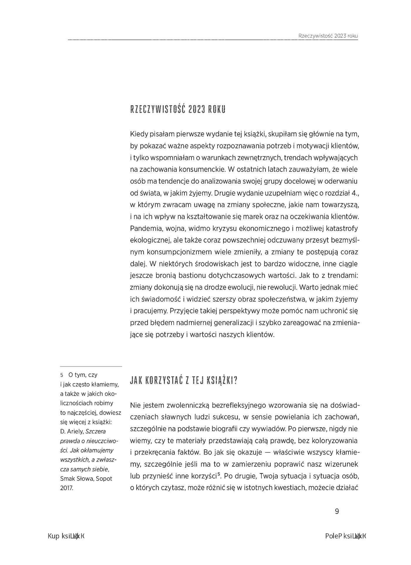 Fragment „Customer Experience Management. Moc pozytywnych doświadczeń na ścieżce Twojego klienta. Wydanie II” — strona 9 z 16